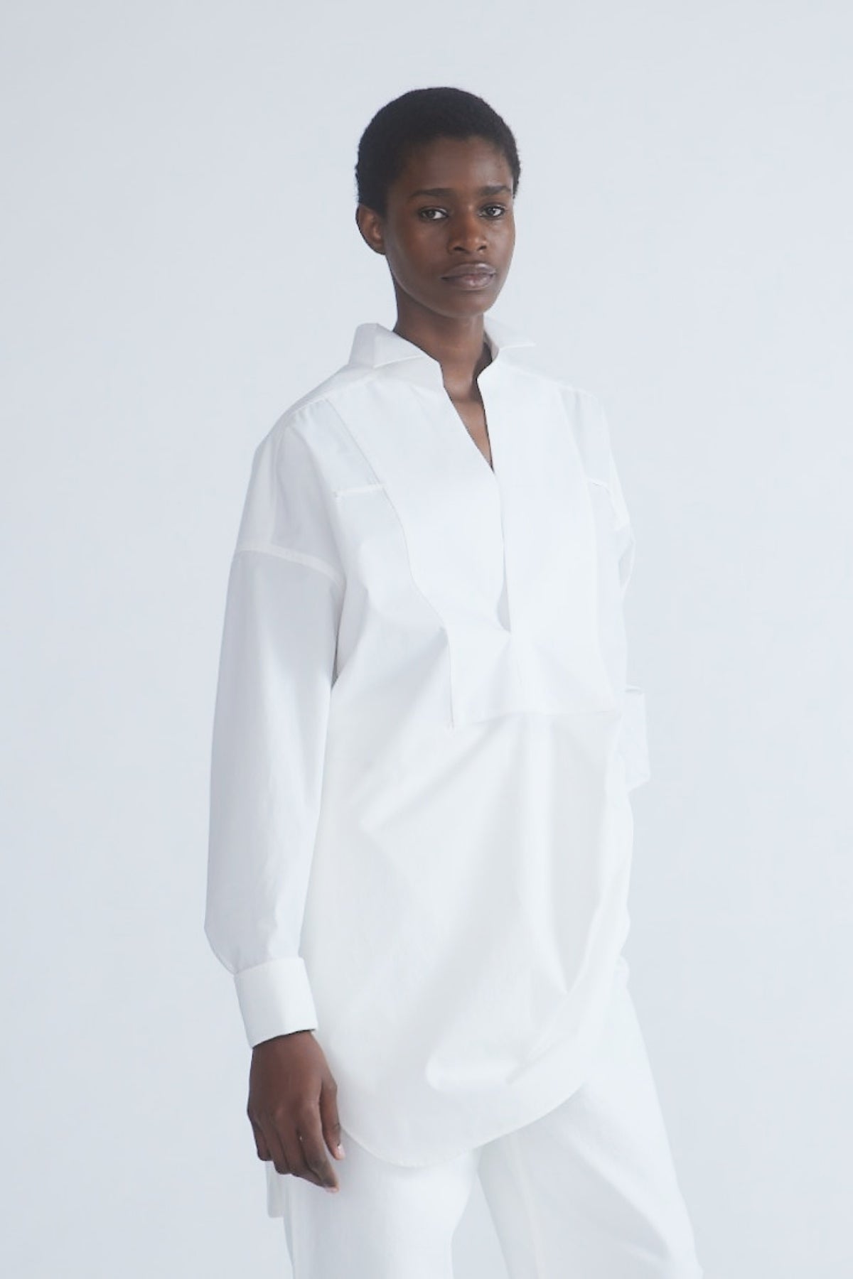 Petar Petrov My Fathers Tunic Cuff Detail Shirt - White