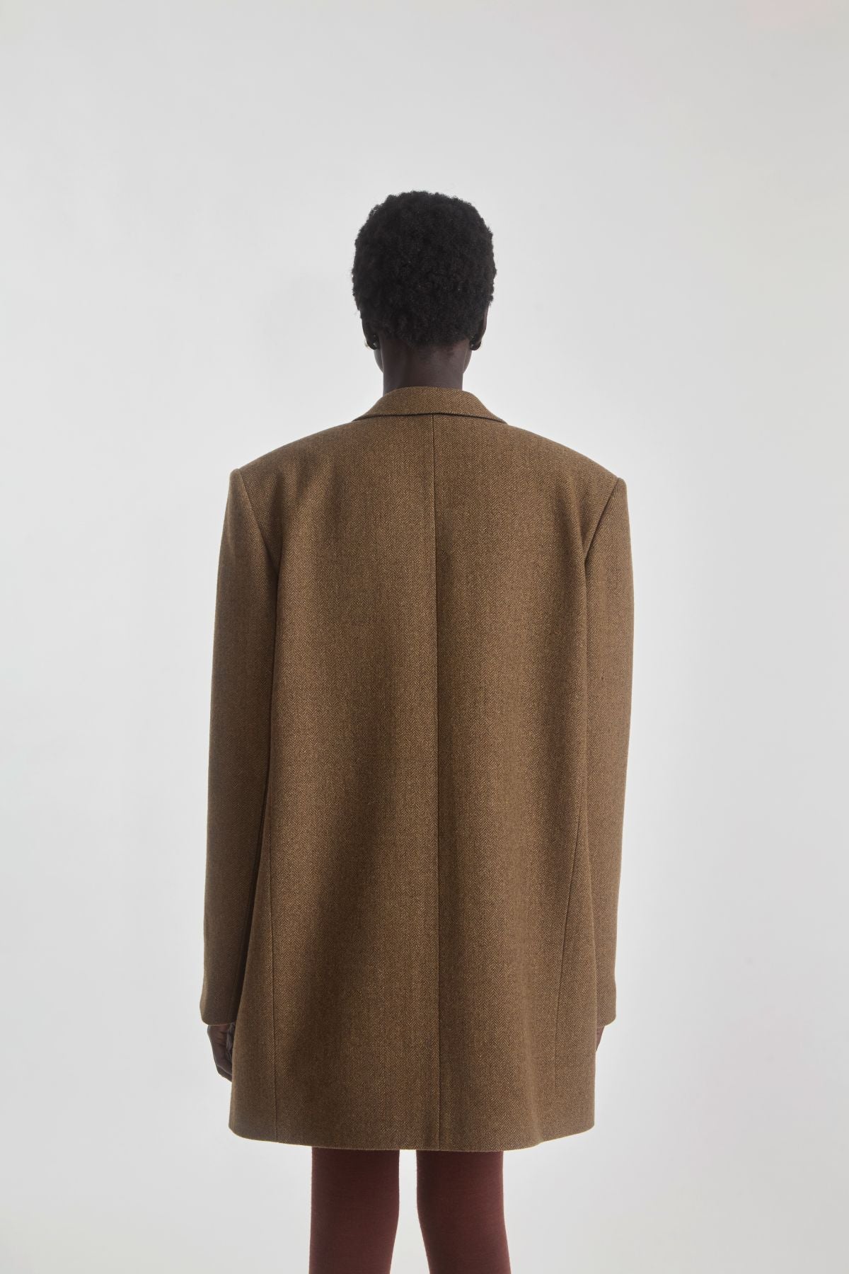 Petar Petrov Oversized DB Tailoured Blazer - Tabacco