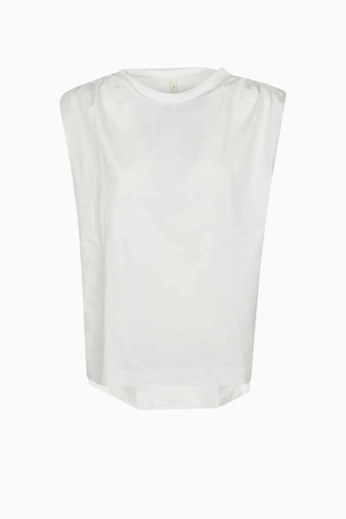 Petar Petrov Plain Mode Sleeveless T-Shirt - White