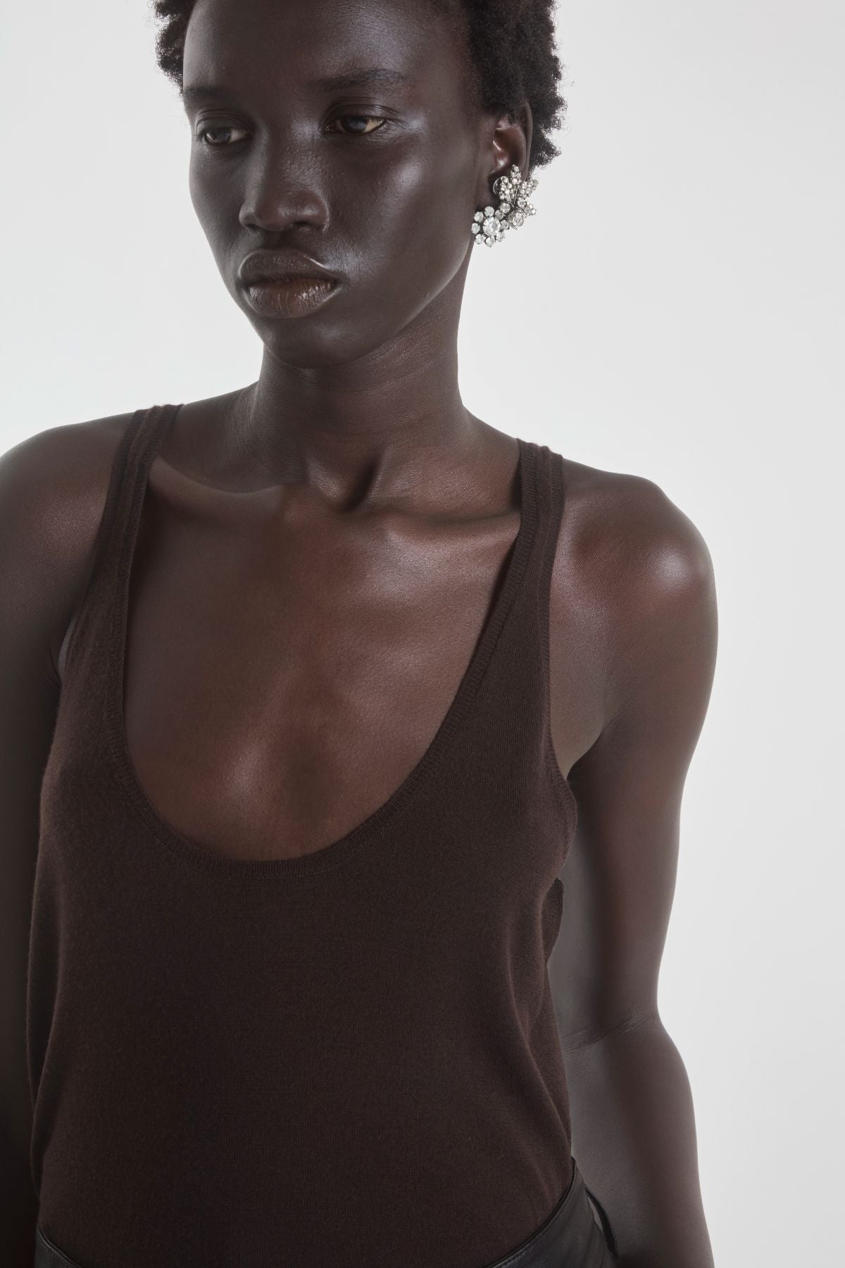 Petar Petrov Real Life Knitted Top - Ebony Wood