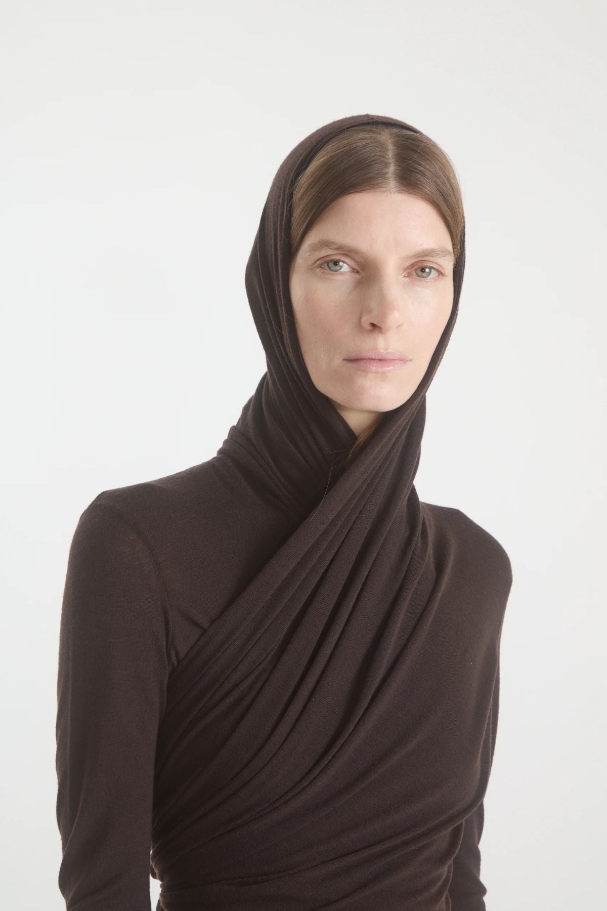 Petar Petrov Shadowline Hoodie Cardigan - Ebony Wood