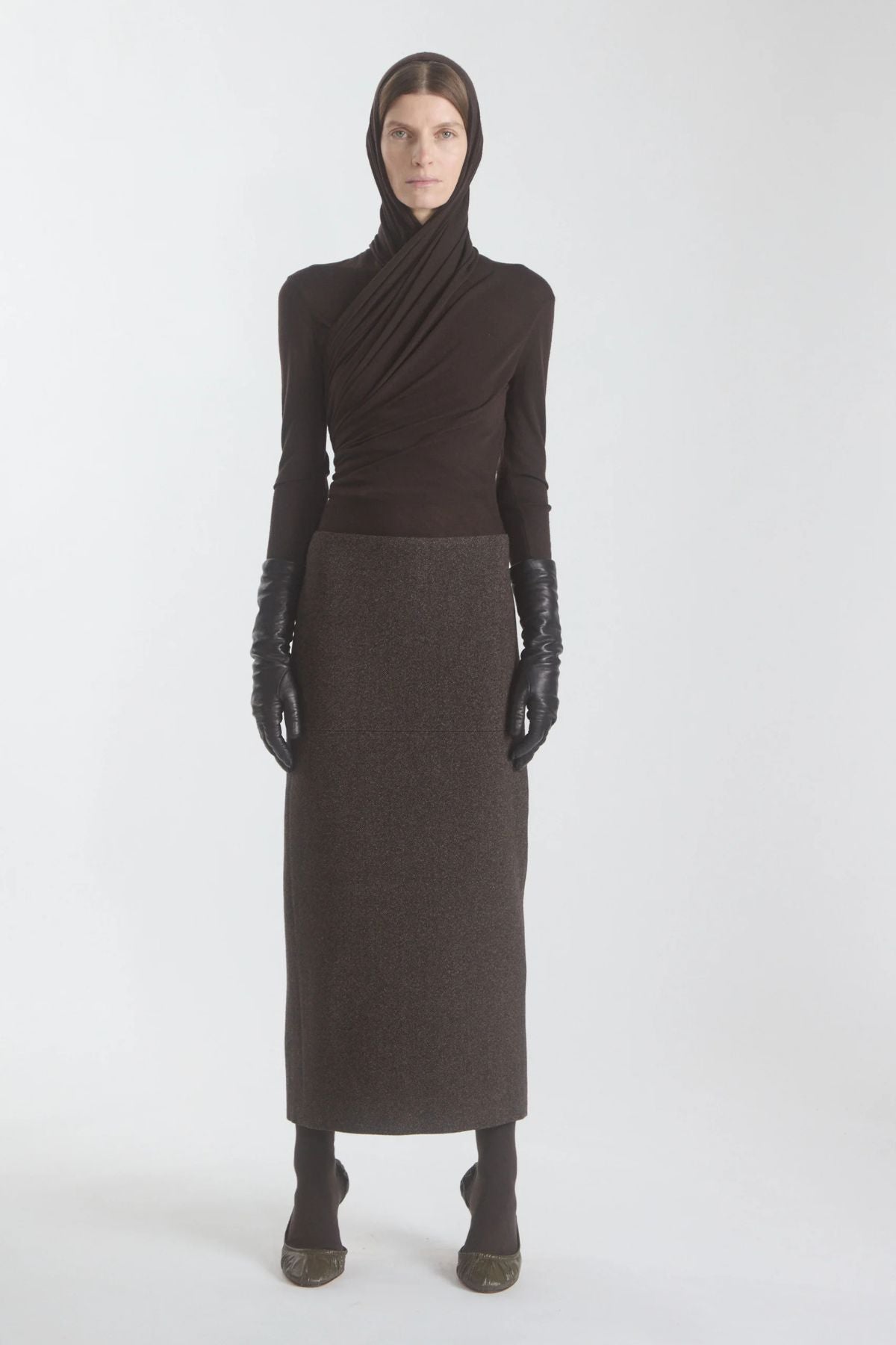 Petar Petrov Shadowline Hoodie Cardigan - Ebony Wood