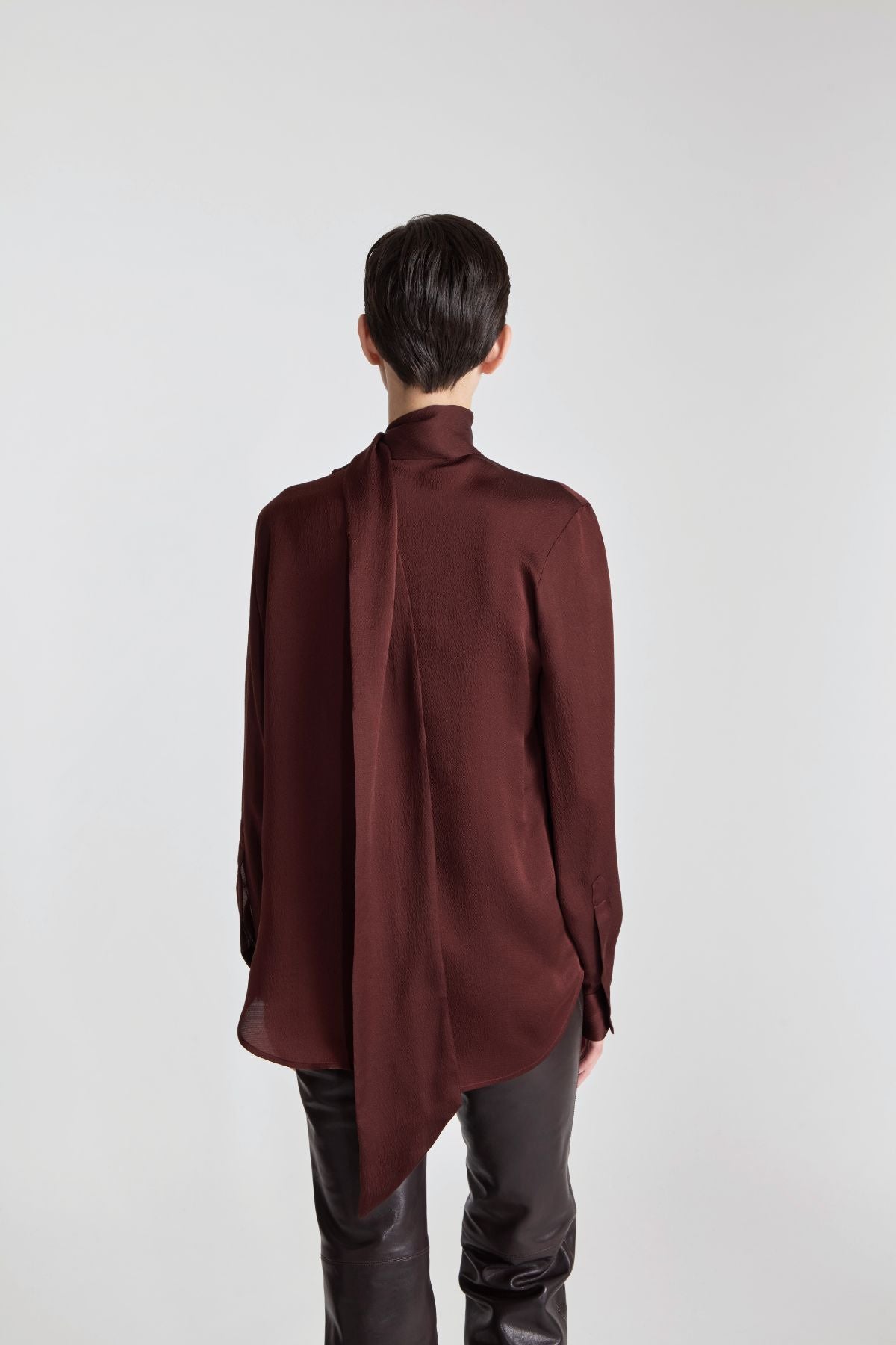 Petar Petrov The Mist Blouse - Mahogany