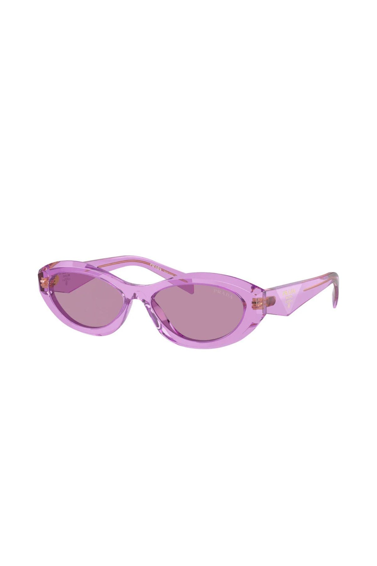 Prada Sunglasses - Transparent Amethyst W/ Dark Violet Mirror Silver