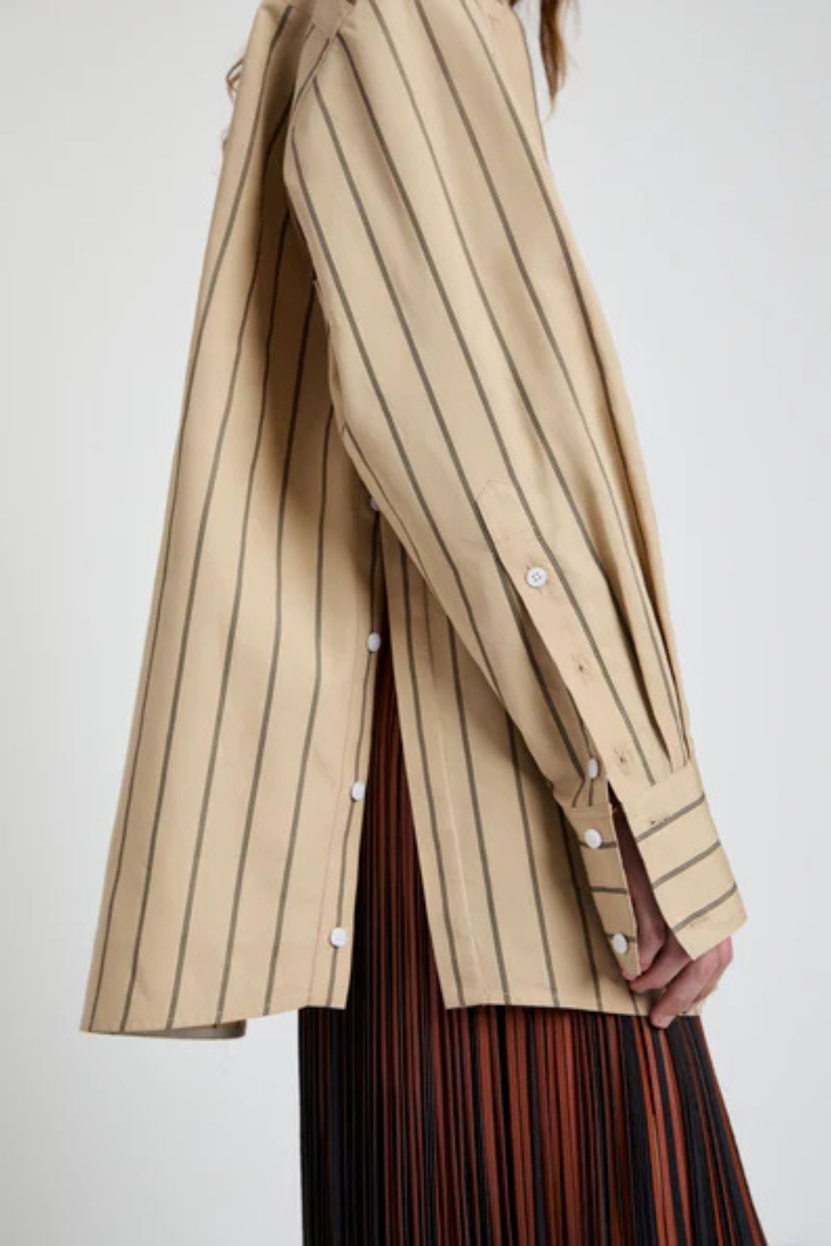 Proenza Schouler Addy Top - Taupe Multi