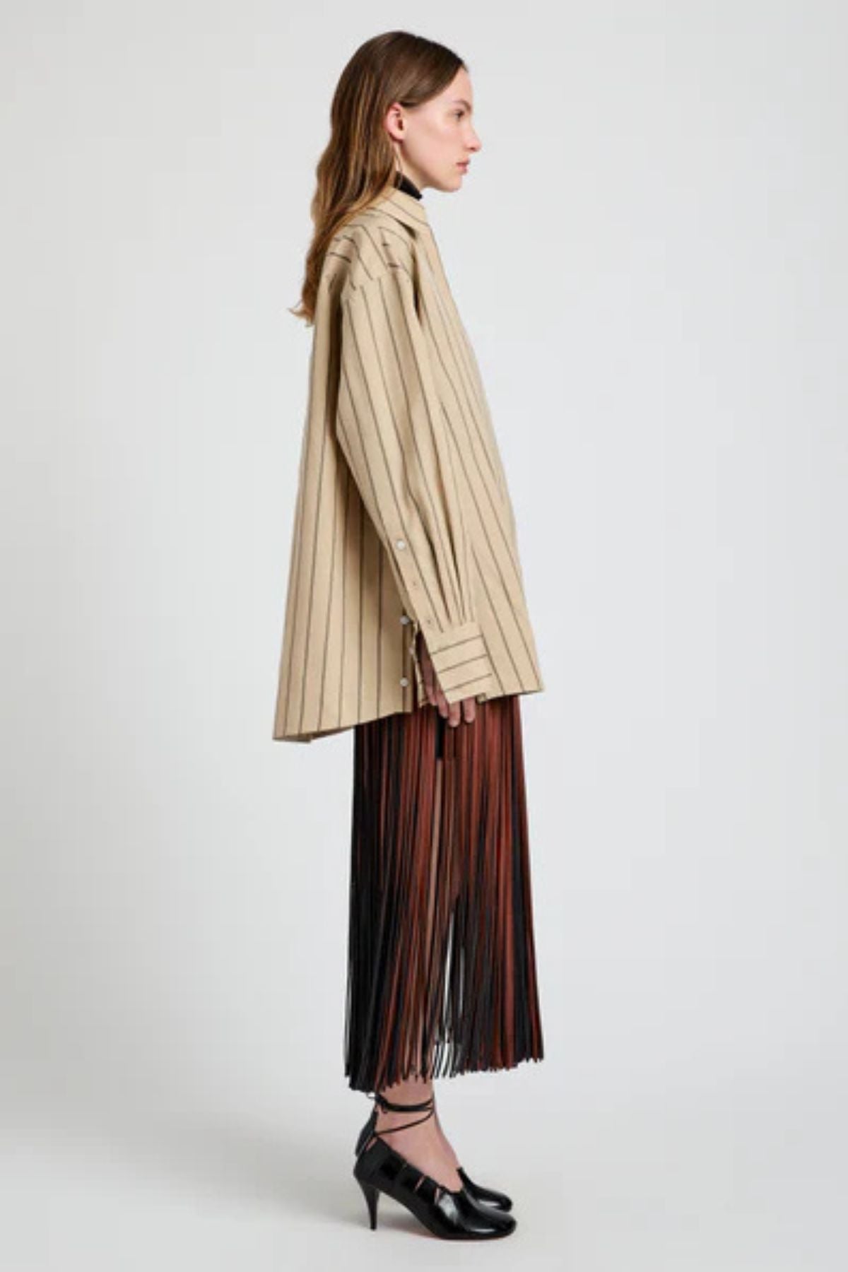 Proenza Schouler Addy Top - Taupe Multi