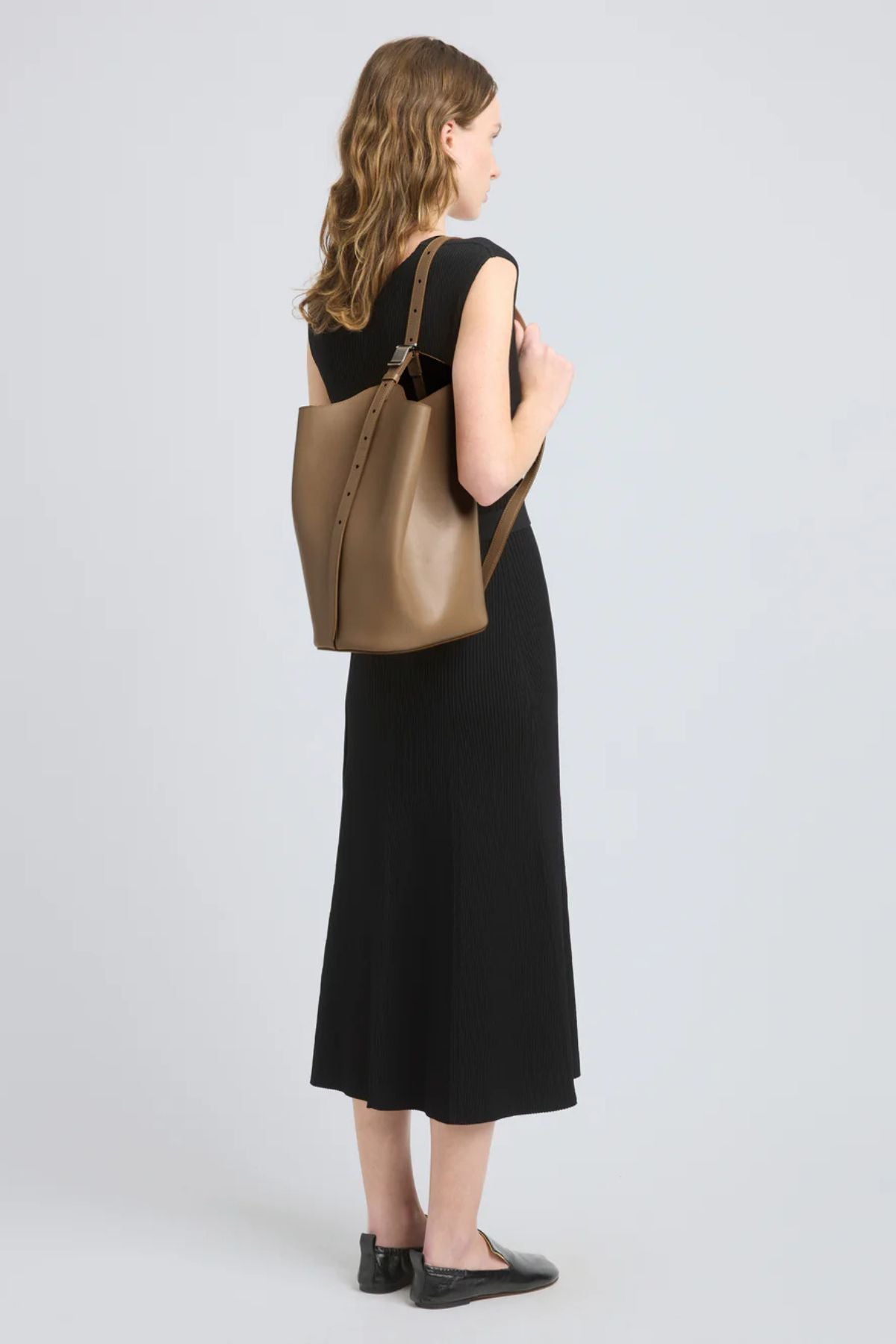 Proenza Schouler Brant Bucket Bag in Smooth Calf - Cumin