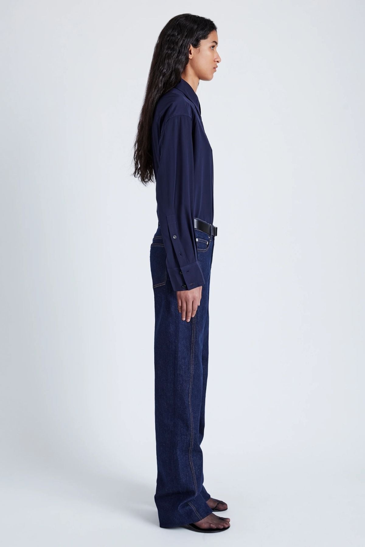 Proenza Schouler Demi Blouse - Navy