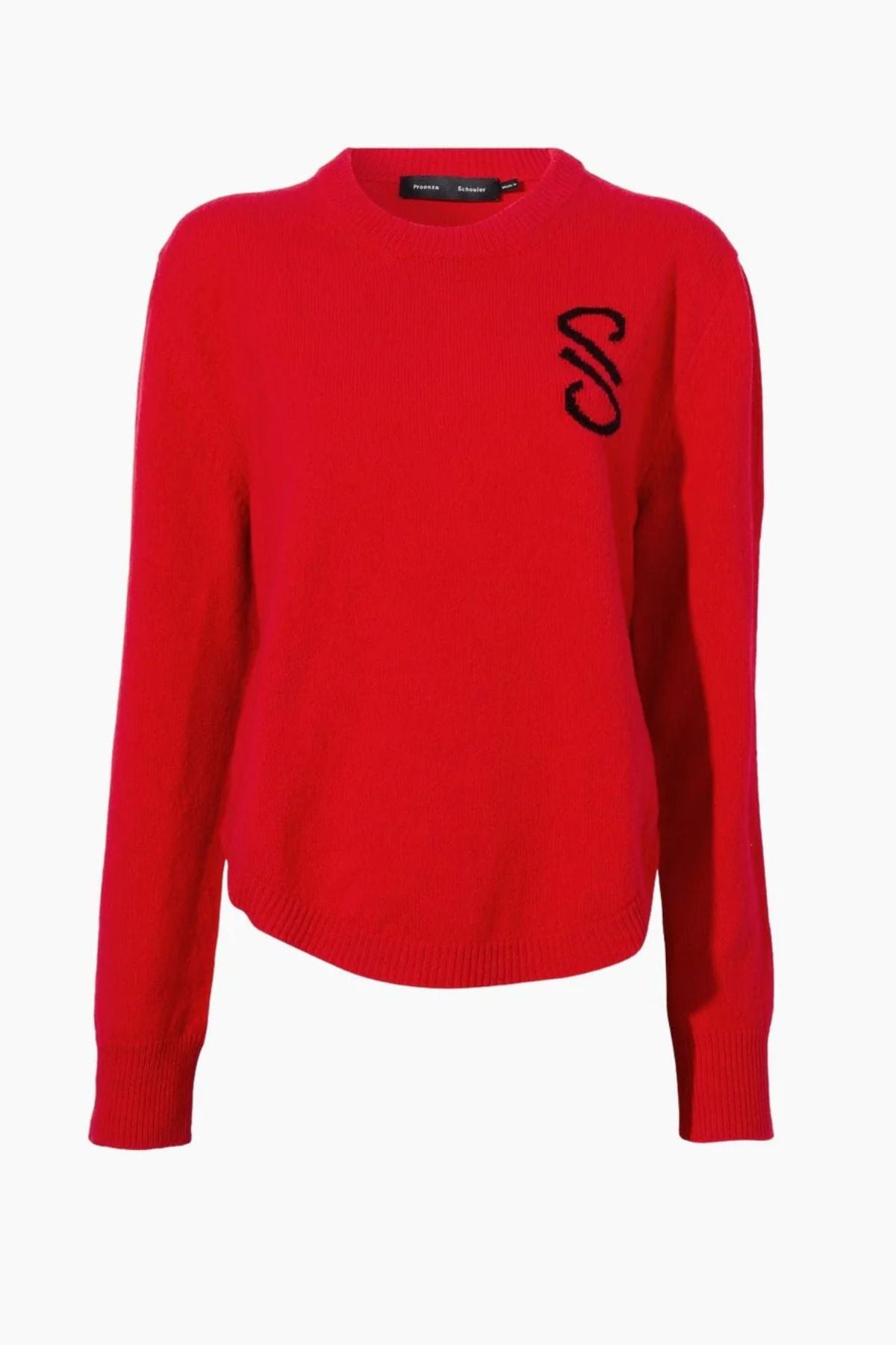 Proenza Schouler Harrison Monogram Sweater - Red