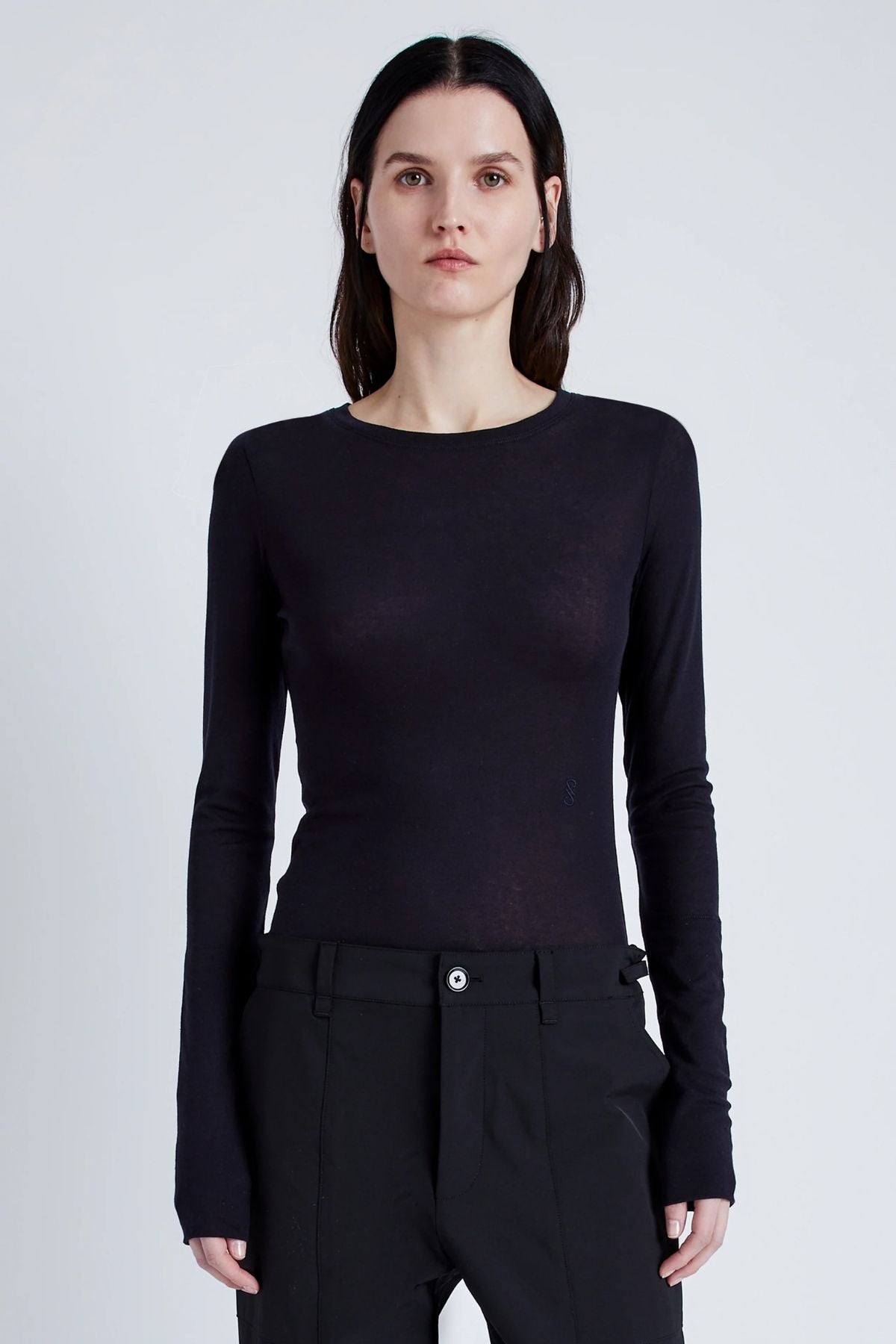 Proenza Schouler Kaiya Sheer Top - Midnight