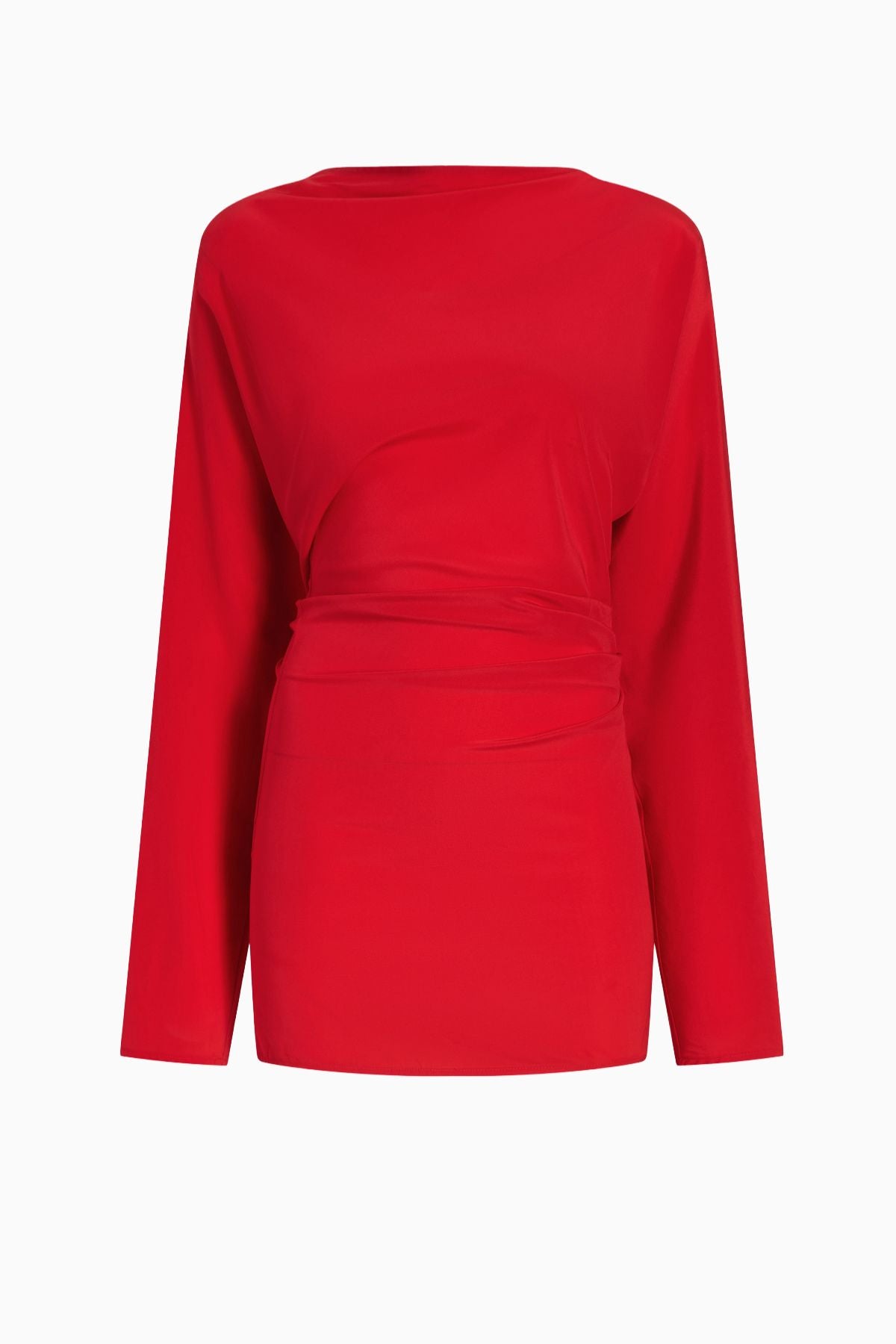 Proenza Schouler Keegan Top in Stretch Silk Viscose - Red
