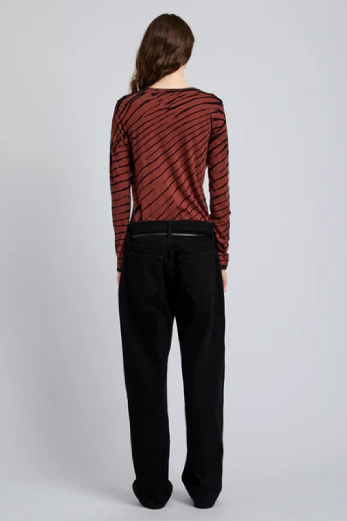 Proenza Schouler Mia Tie Dye Tissue T-Shirt - Bark Multi