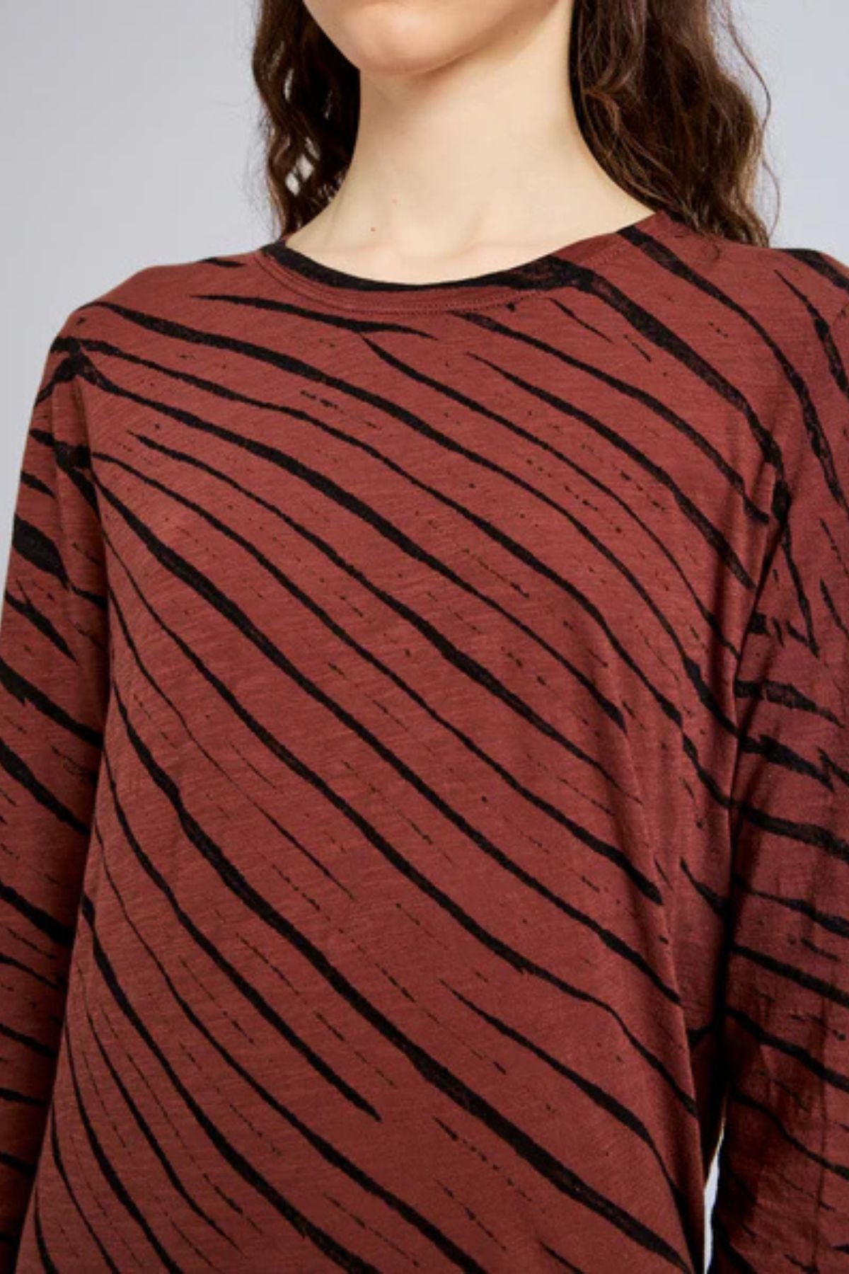 Proenza Schouler Mia Tie Dye Tissue T-Shirt - Bark Multi