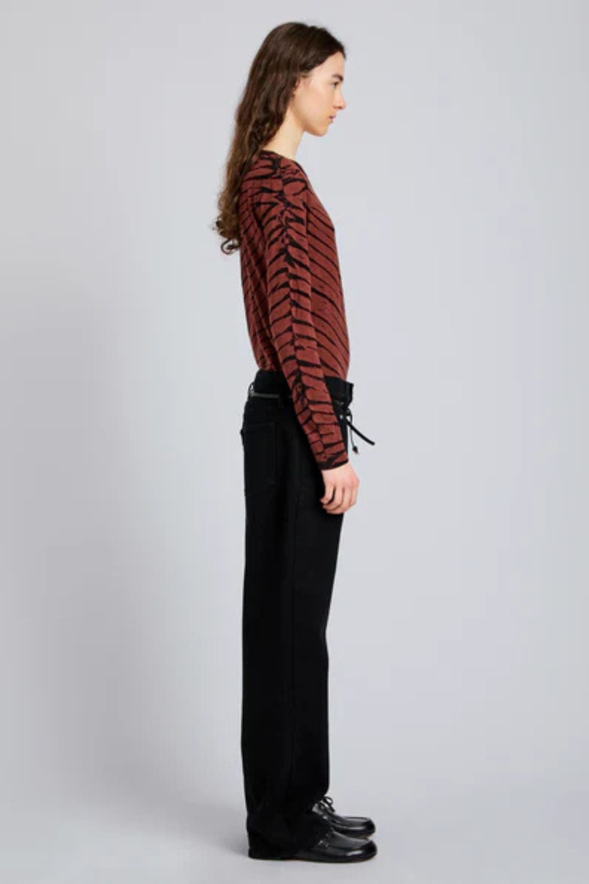 Proenza Schouler Mia Tie Dye Tissue T-Shirt - Bark Multi