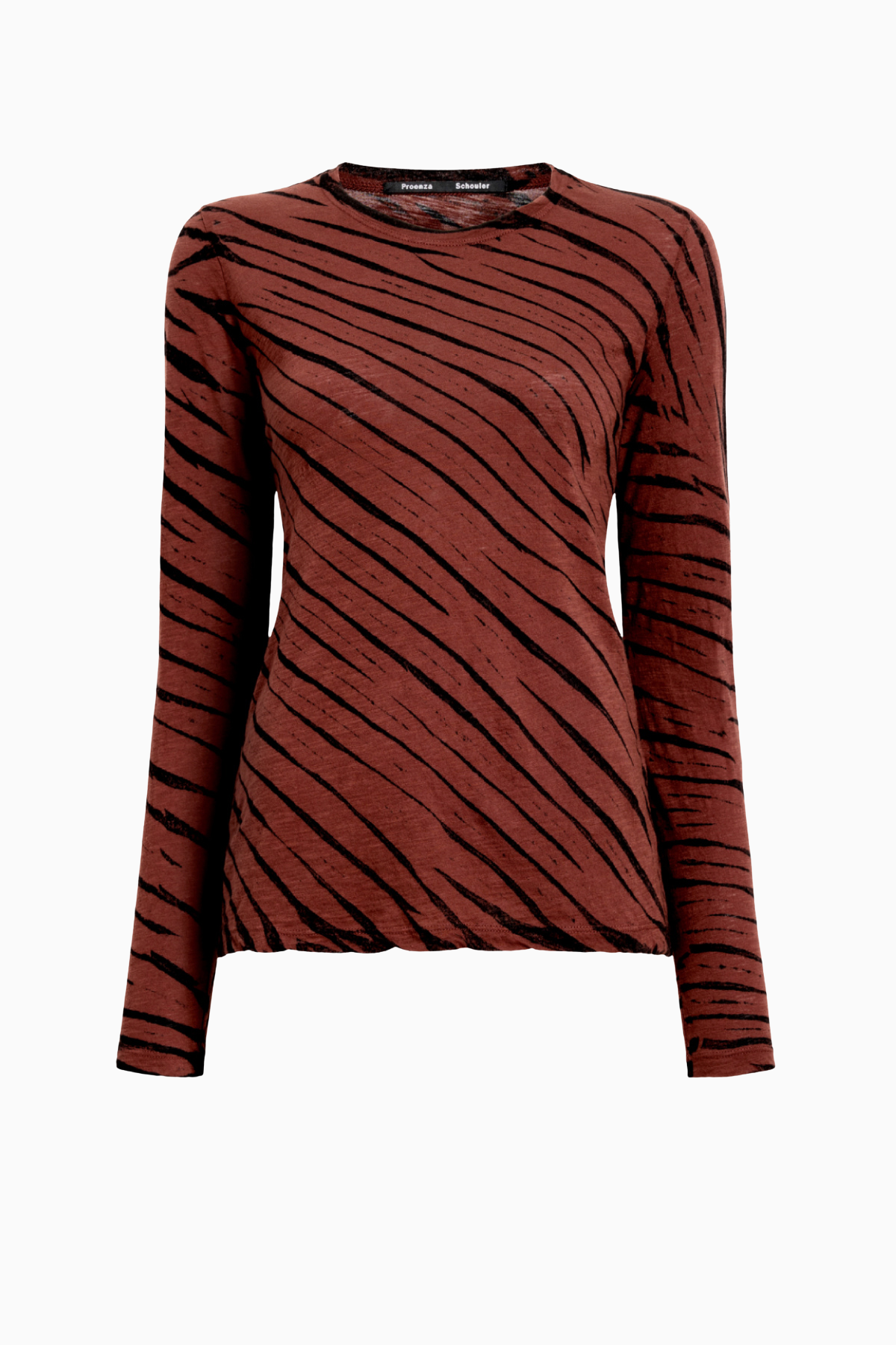 Proenza Schouler Mia Tissue T-Shirt - Bark Multi