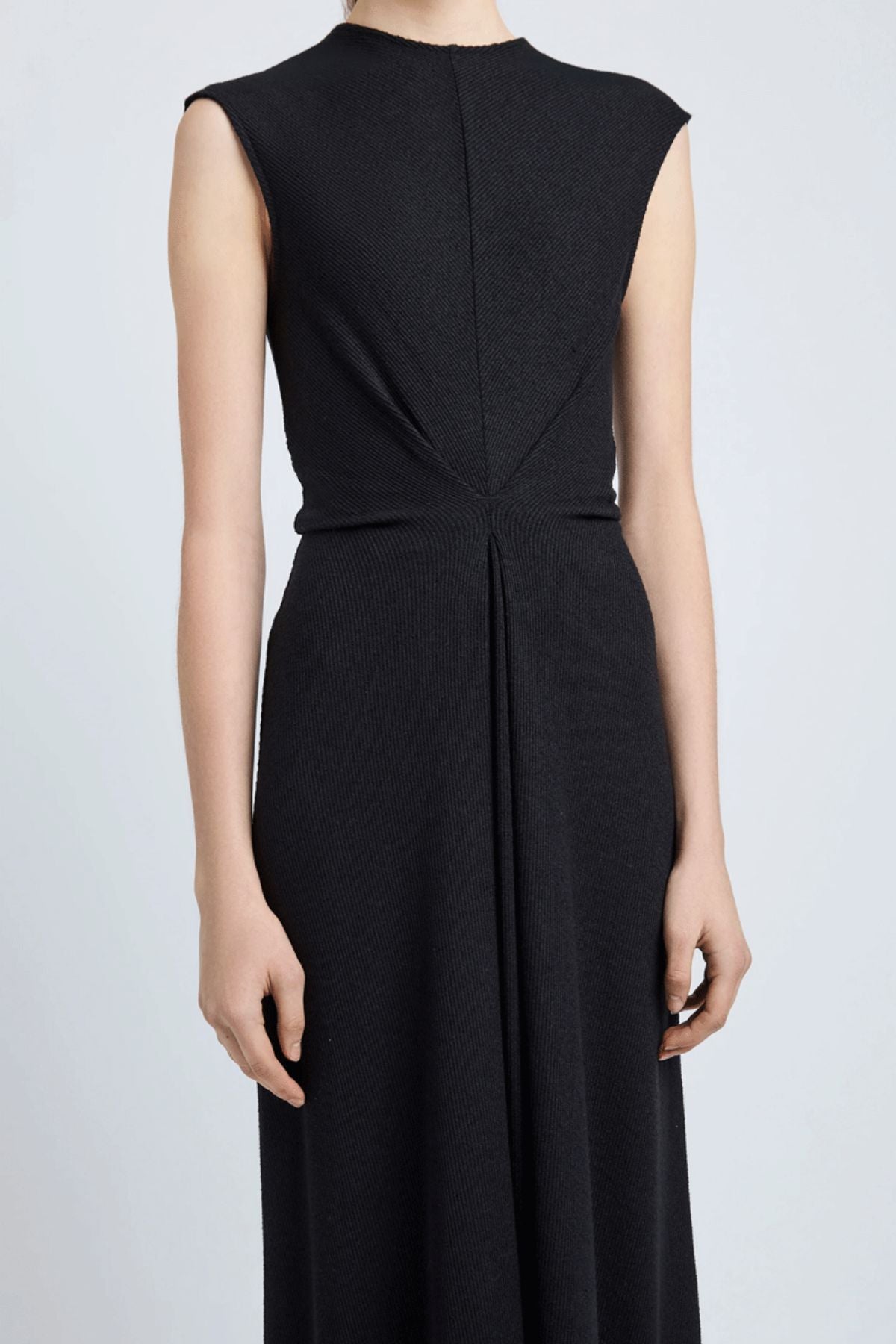Proenza Schouler Miranda Dress in Twisted Rib - Black