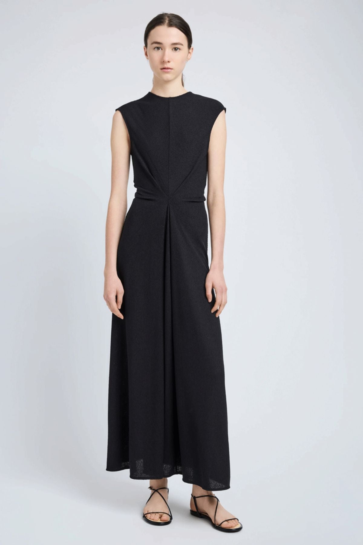 Proenza Schouler Miranda Dress in Twisted Rib - Black