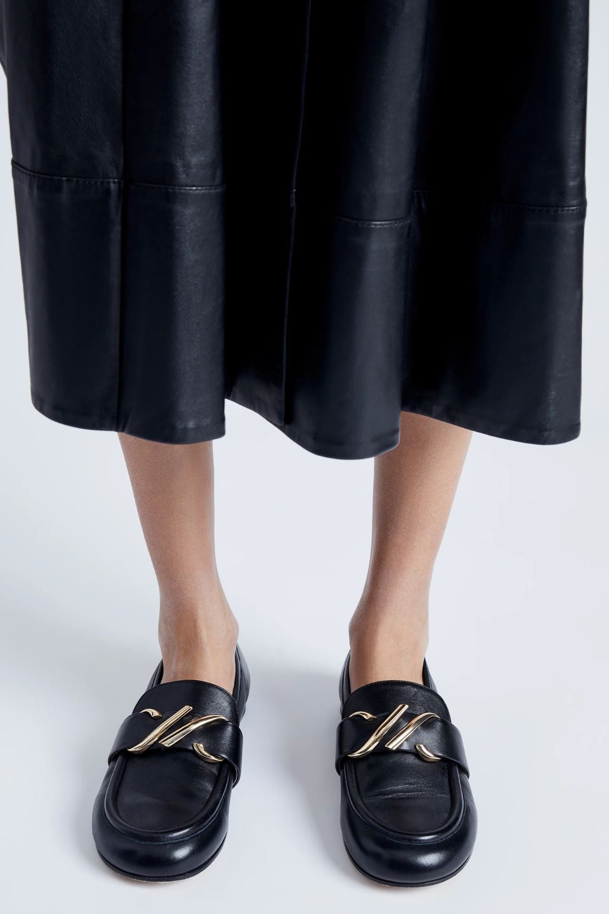 Proenza Schouler Monogram Loafers - Black Nappa