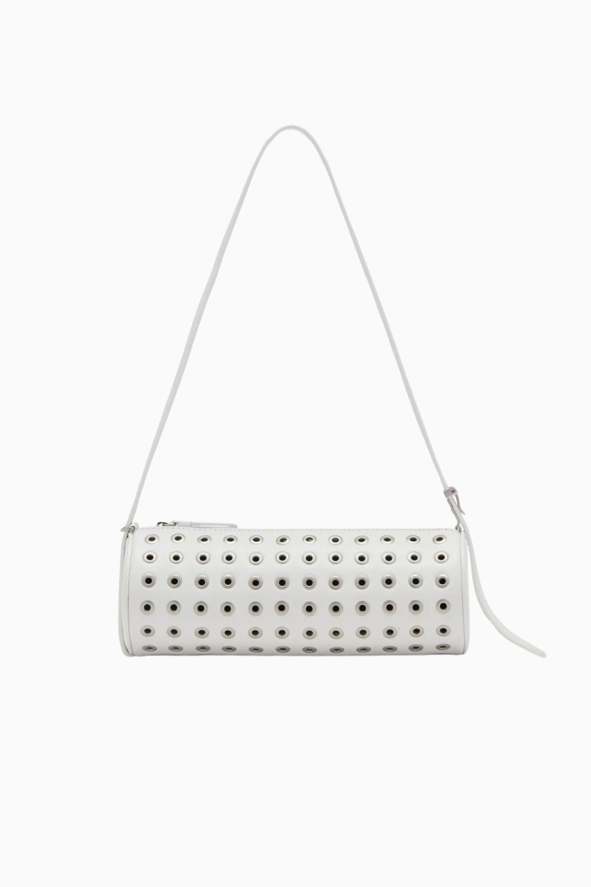 Proenza Schouler Silo Bag in Eyelet Covered Nappa - Optic White