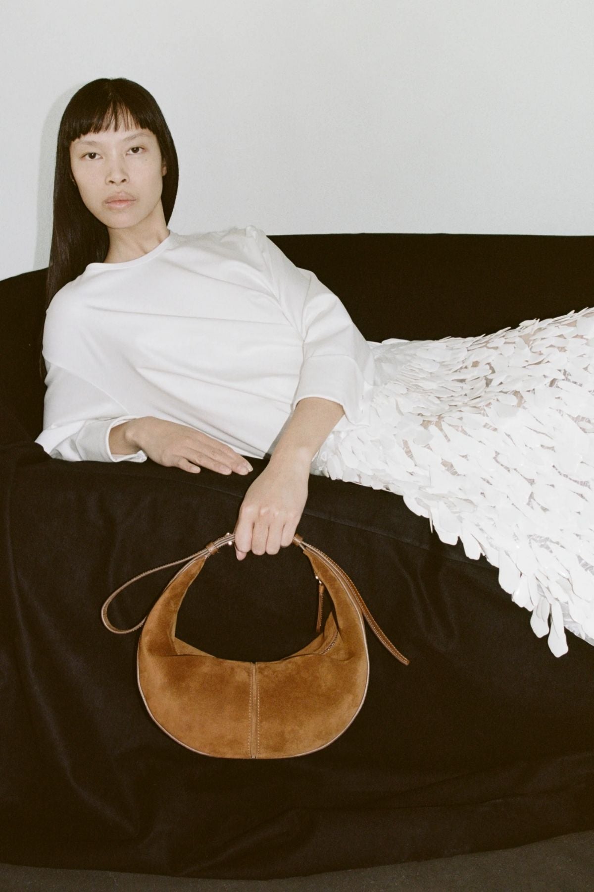 Proenza Schouler Slide Bag Soft Suede - Saddle