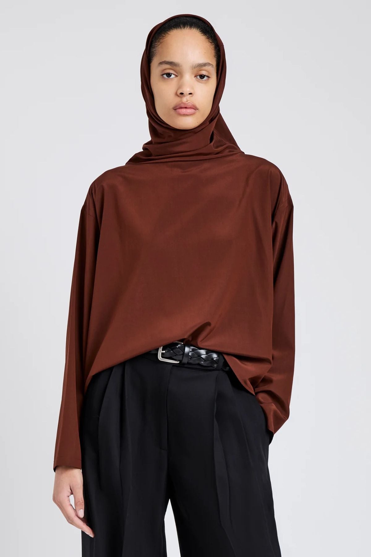 Proenza Schouler Solene Top - Mahogany