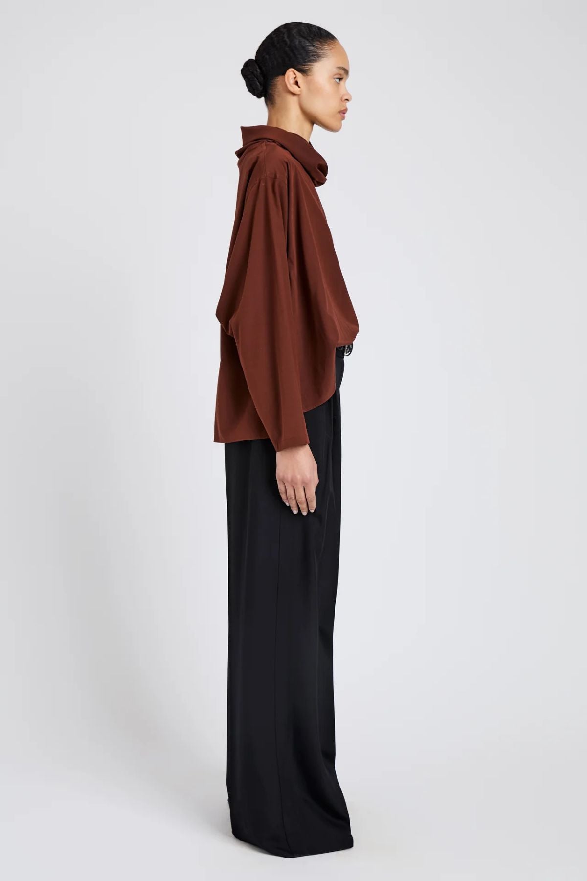 Proenza Schouler Solene Top - Mahogany