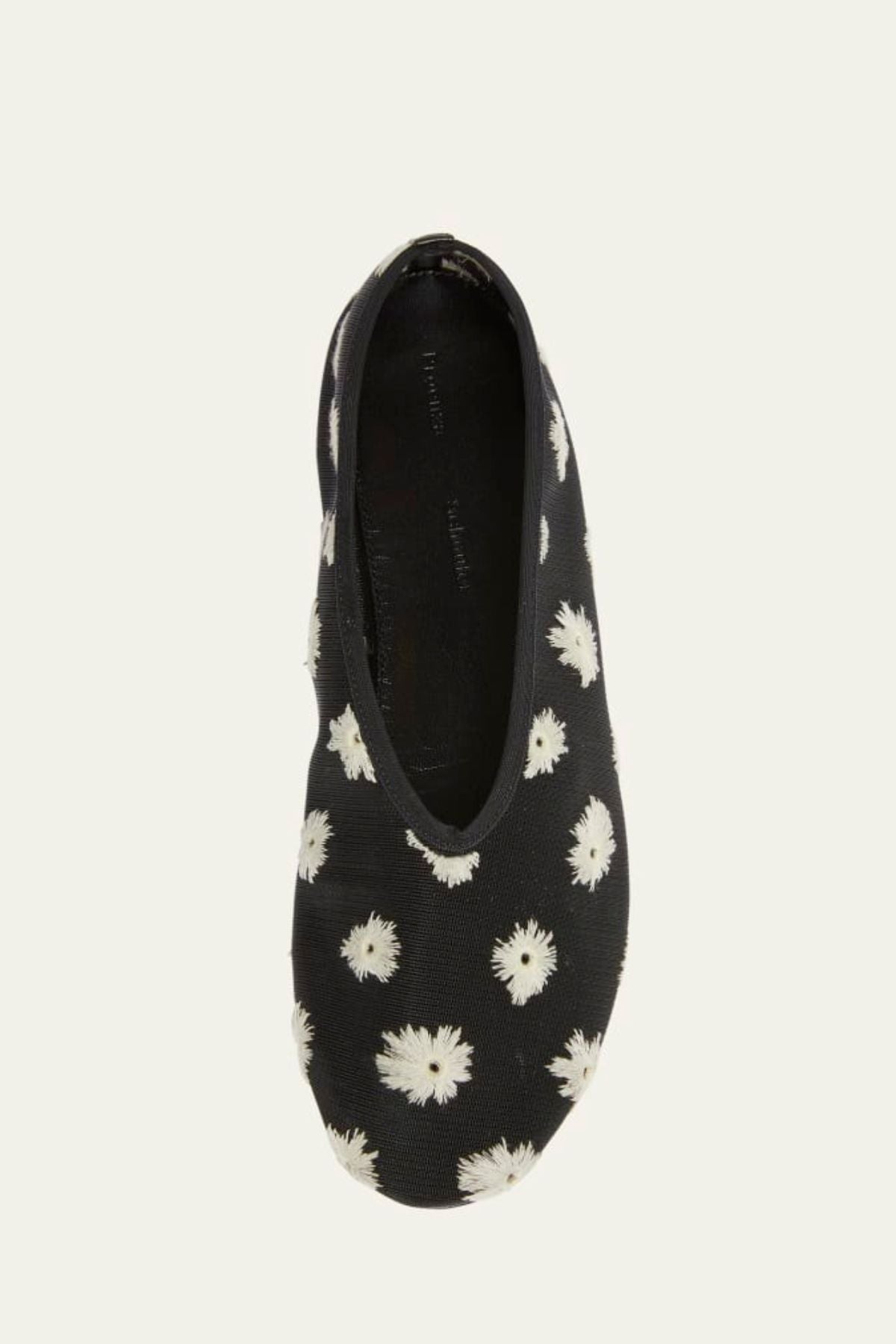 Proenza Schouler Tee Embroidered Slippers - Black/ Resin