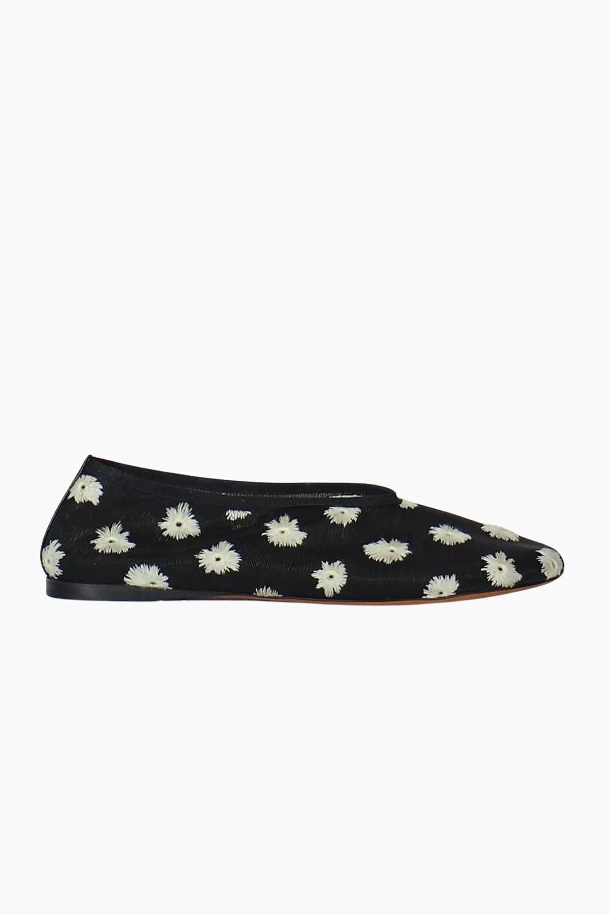 Proenza Schouler Tee Embroidered Slippers - Black/ Resin