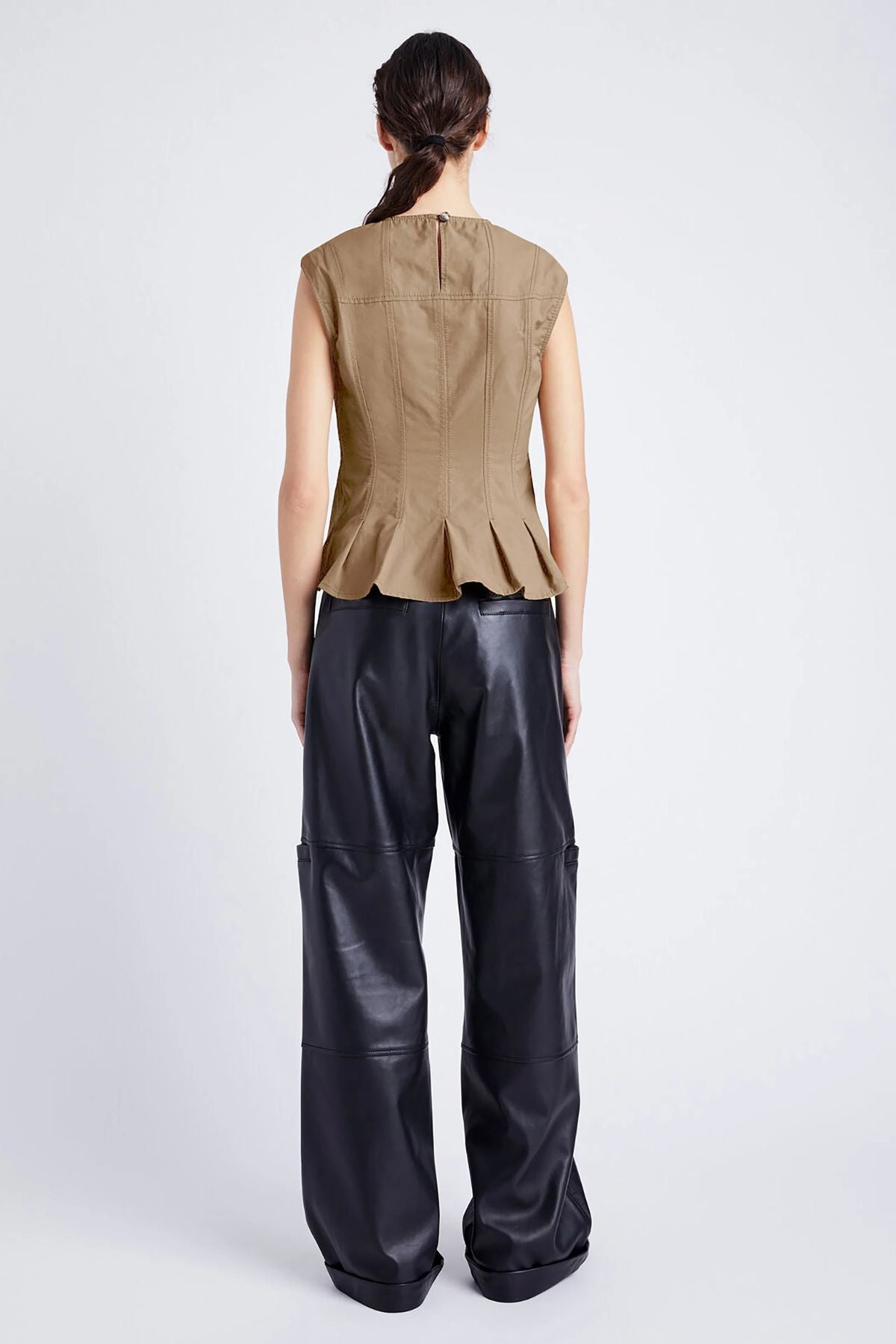 Proenza Schouler White Label Felix Top - Dark Birch