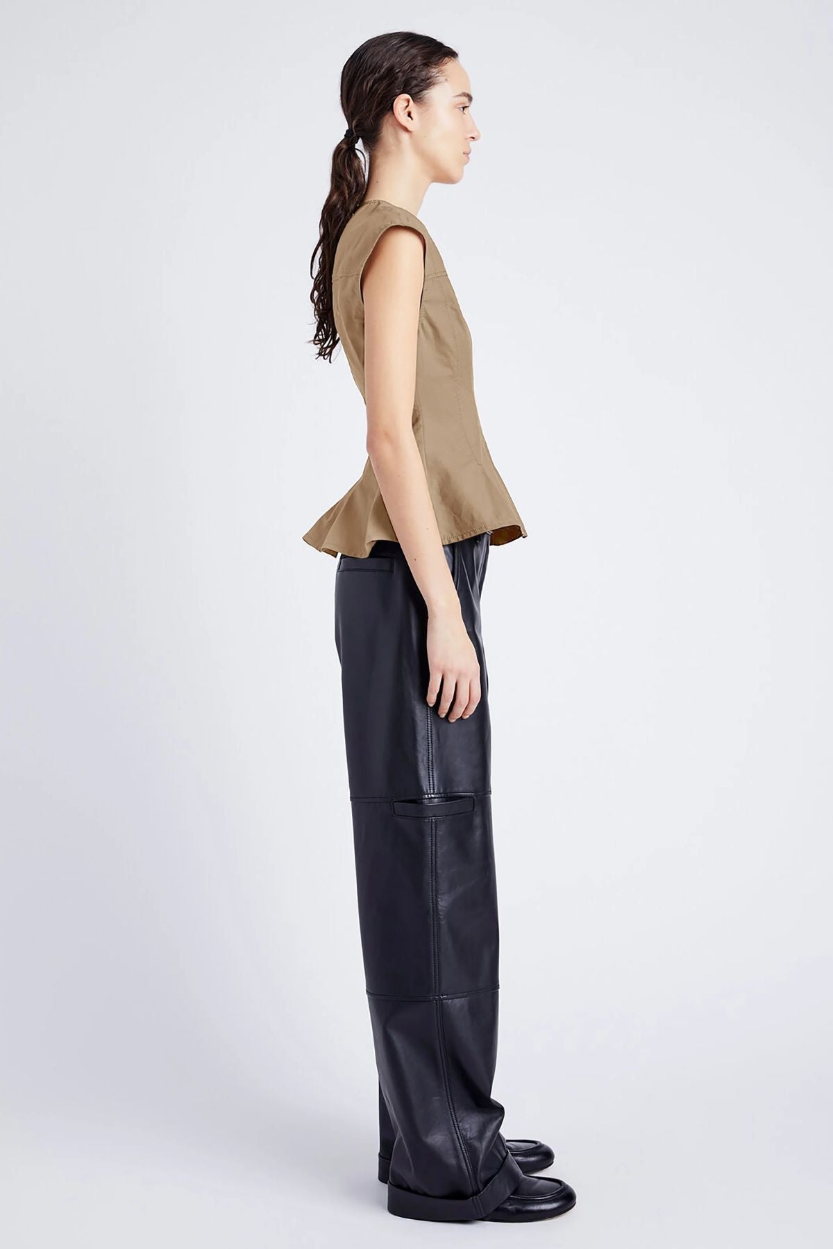 Proenza Schouler White Label Felix Top - Dark Birch