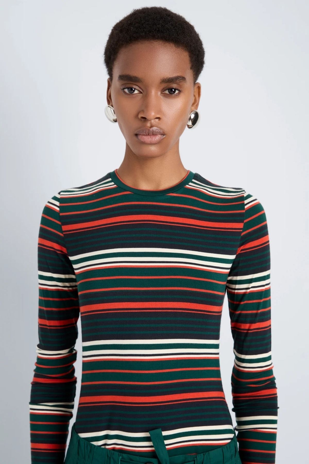 Proenza Schouler White Label Mae Top - Spruce Multi