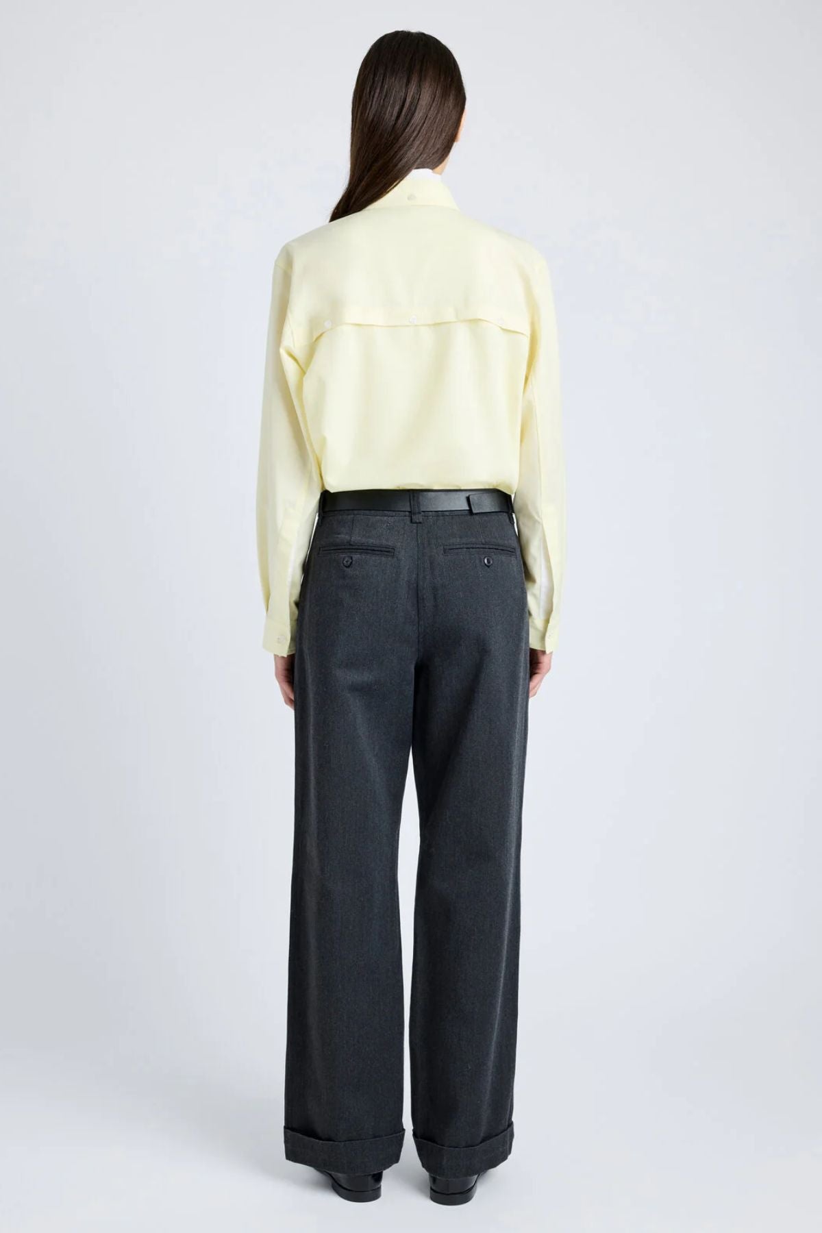 Proenza Schouler White Label Rose Shirt - Light Yellow