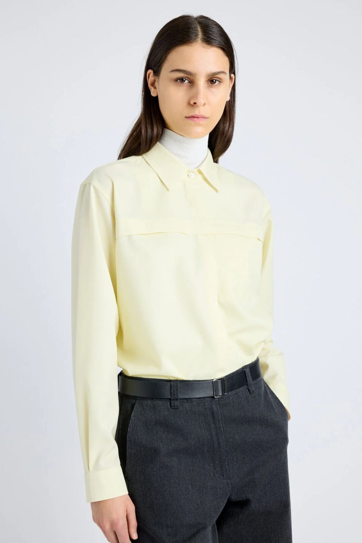 Proenza Schouler White Label Rose Shirt - Light Yellow
