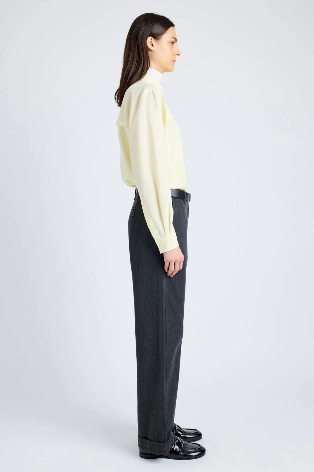 Proenza Schouler White Label Rose Shirt - Light Yellow