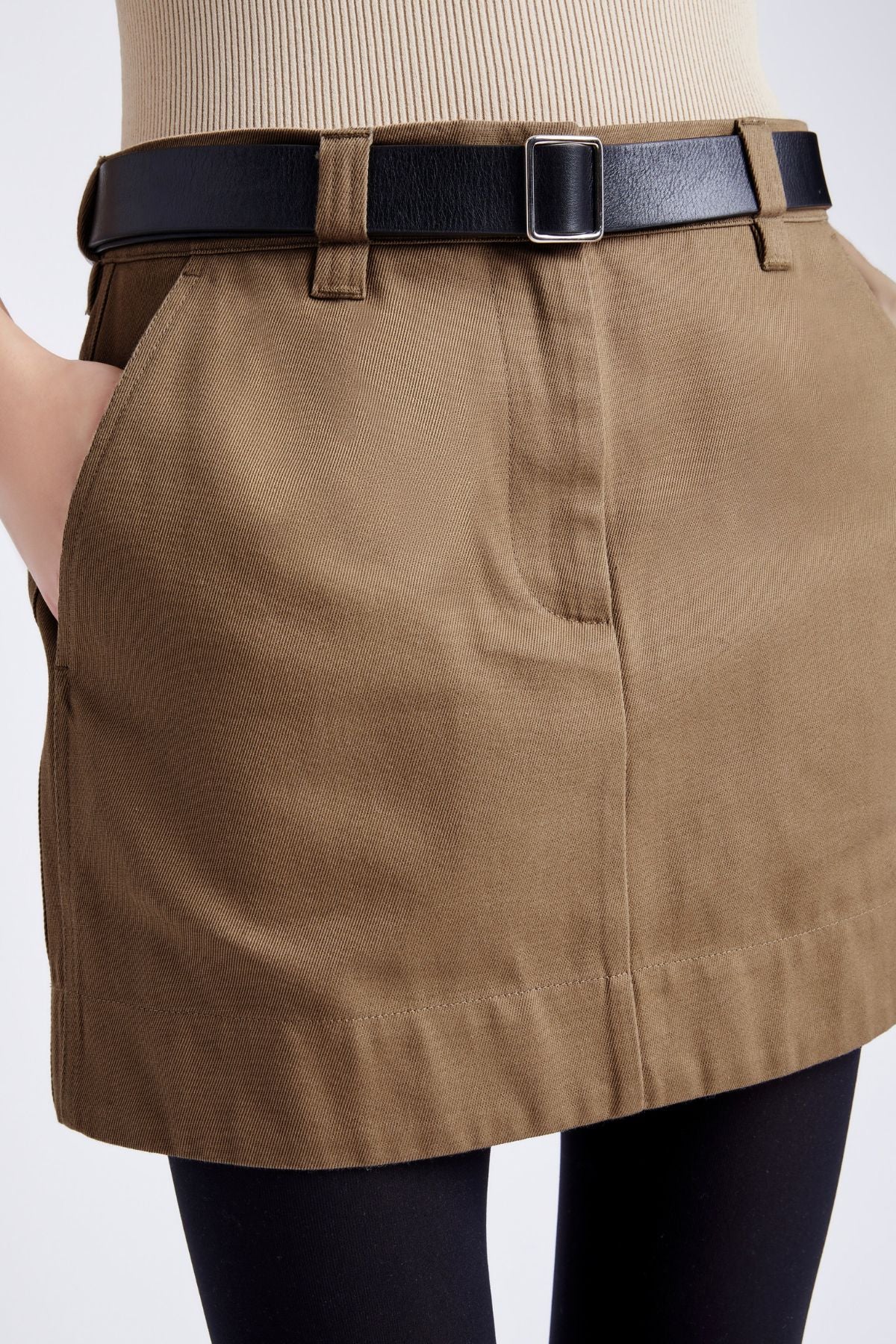 Proenza Schouler White Label Silas Skirt - Dark Birch