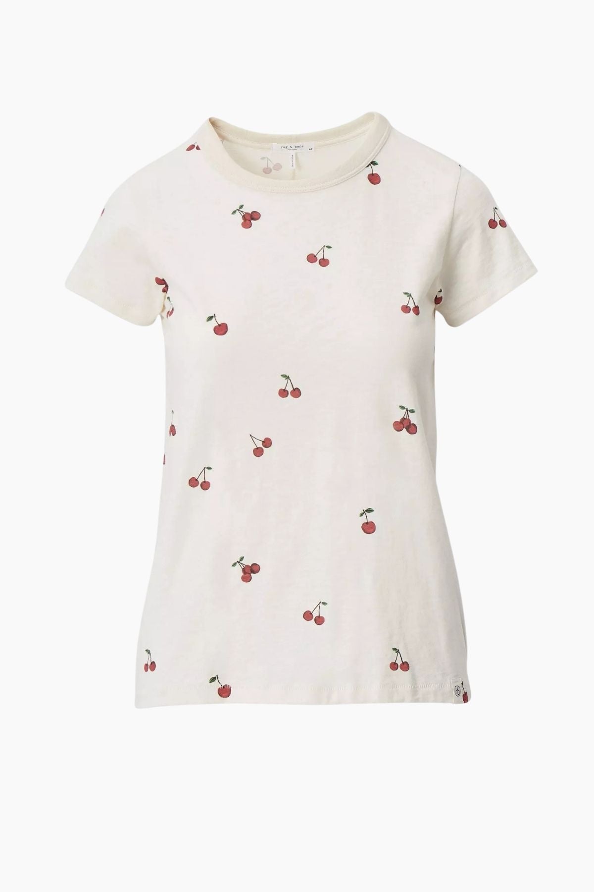 Rag & Bone All Over Cherry Tee - White Multi