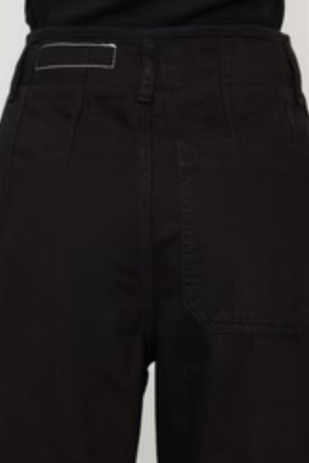 Rag & Bone WDD22H2933F2BL High Rise Pleated Denim Trouser Black