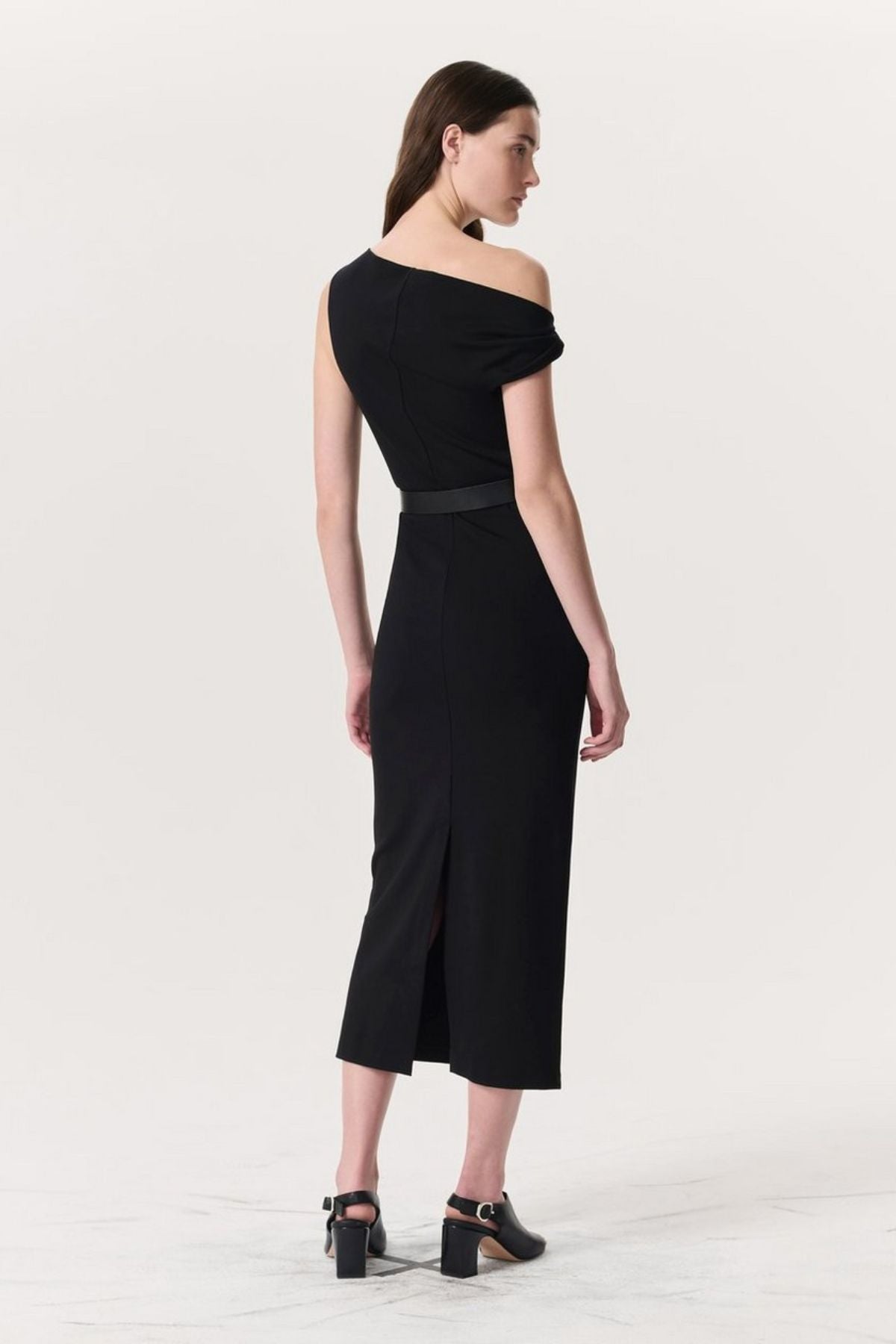 Rag & Bone Irina Asym Maxi Dress - Black