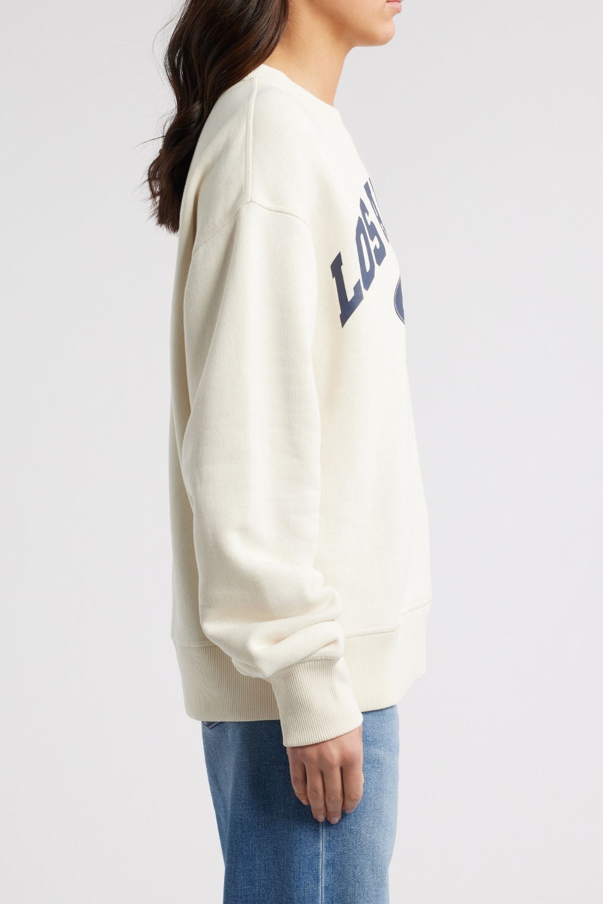 Rag & Bone LA Collegiate Sweatshirt - Ivory