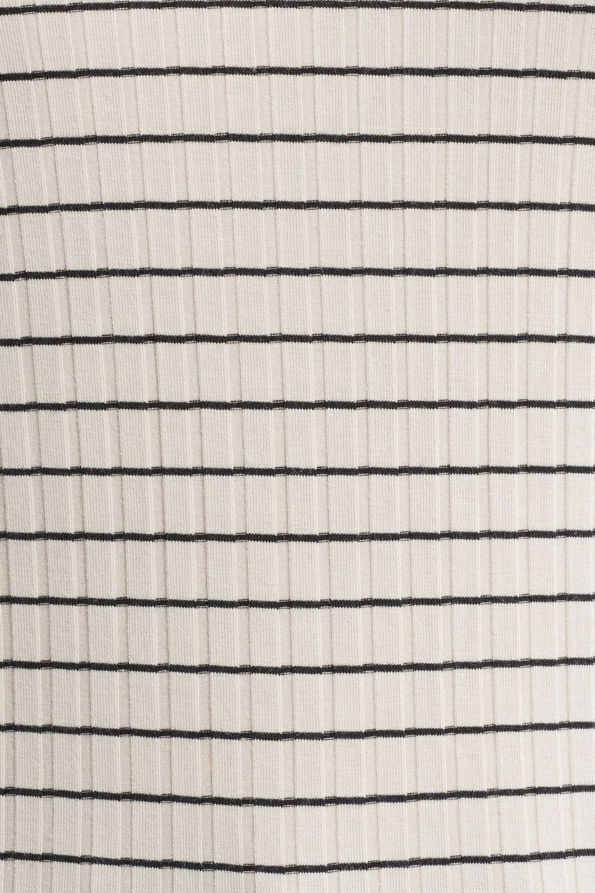 Rag & Bone Luca Stripe Rib Tee - Ivory Multi