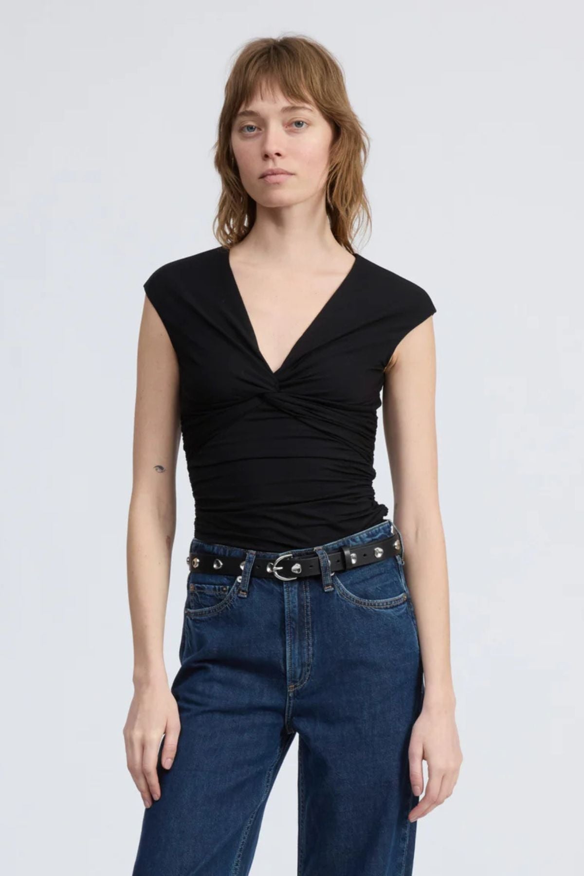 Rag & Bone Luca Twist Top - Black