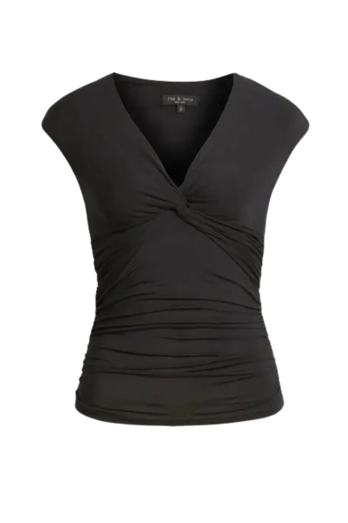 Rag & Bone Luca Twist Top - Black