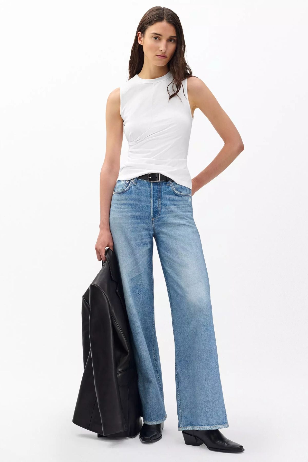 Rag & Bone Mica Wrap Tank - White