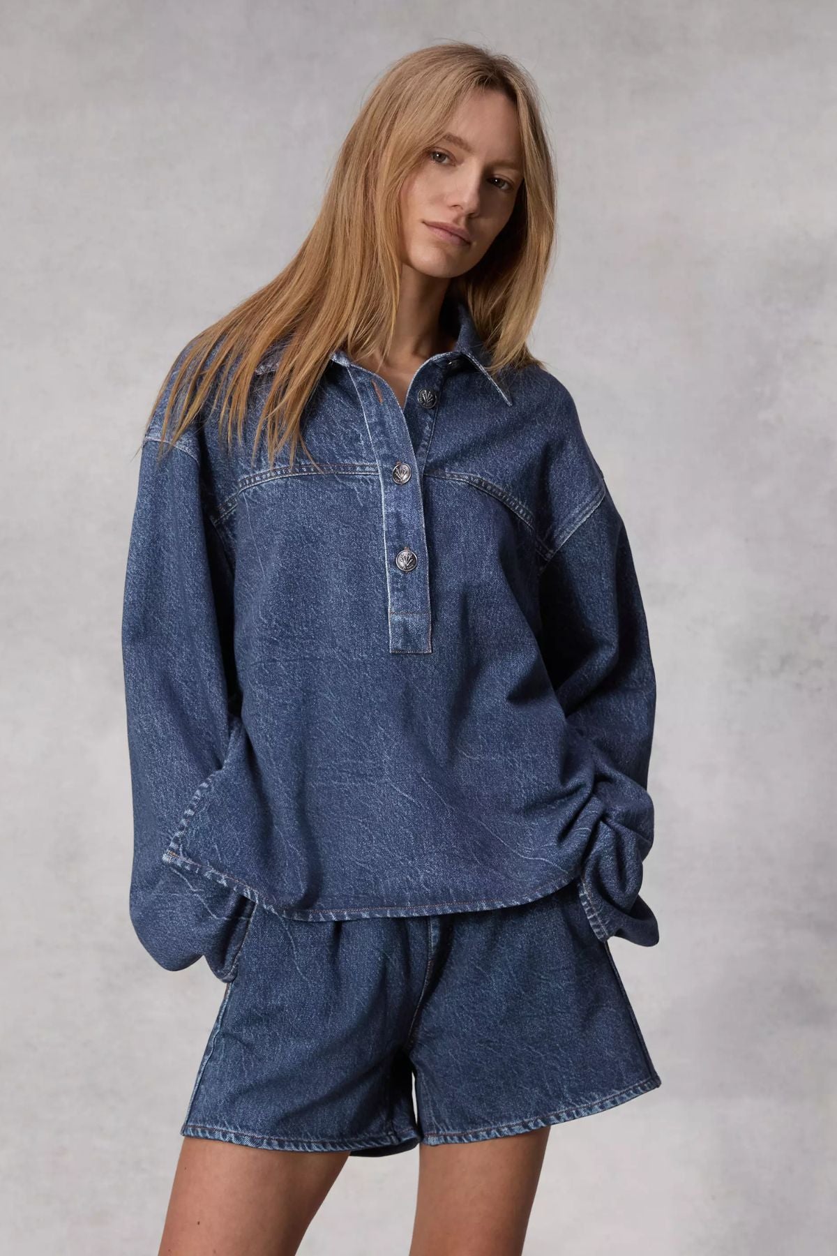 Rag & Bone Miramar Emily Popover - Penny Wash