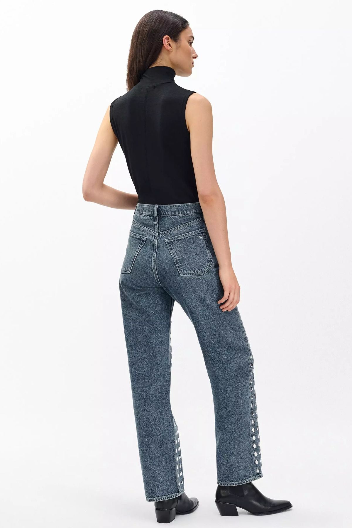 Rag & Bone Shea Relaxed Studded Jean - Kingston