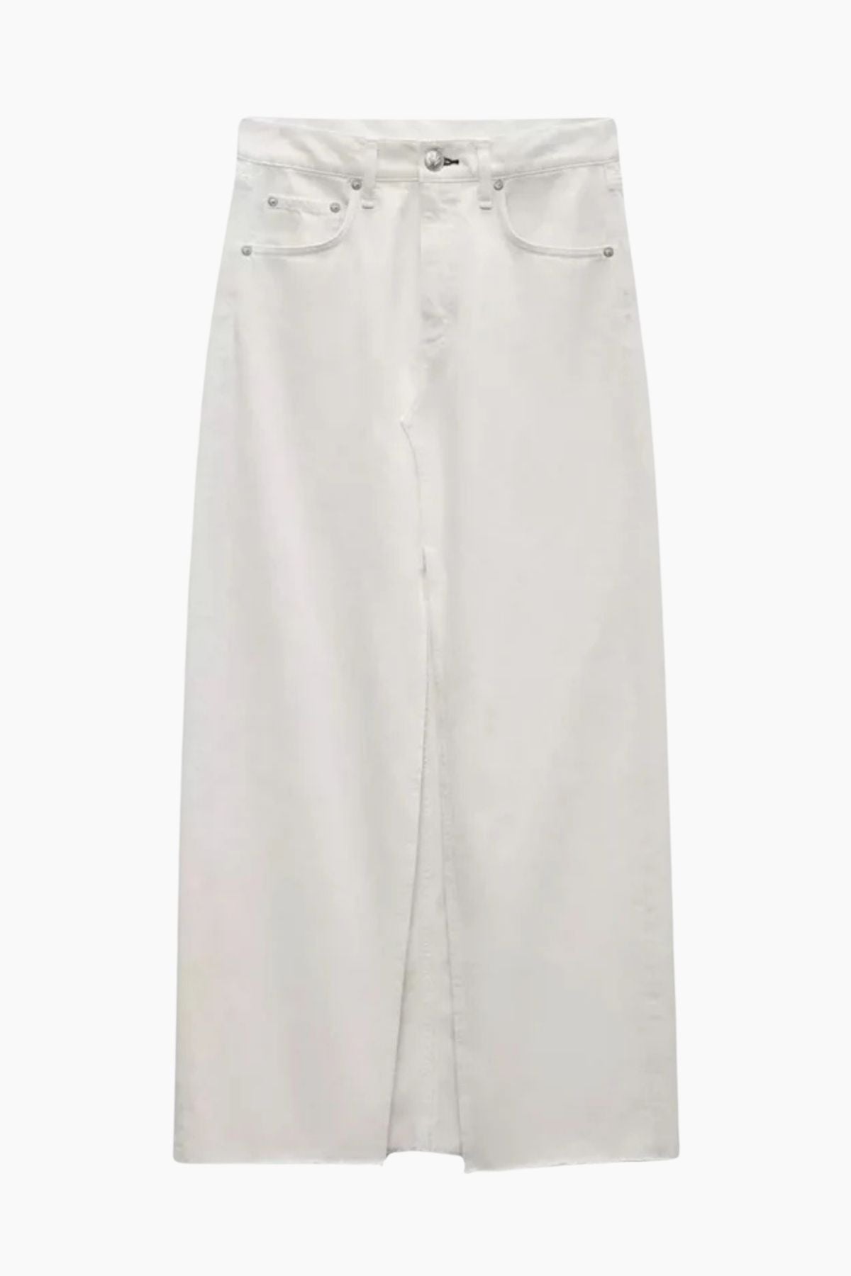 Rag Bone Avery Denim Skirt - Ecru