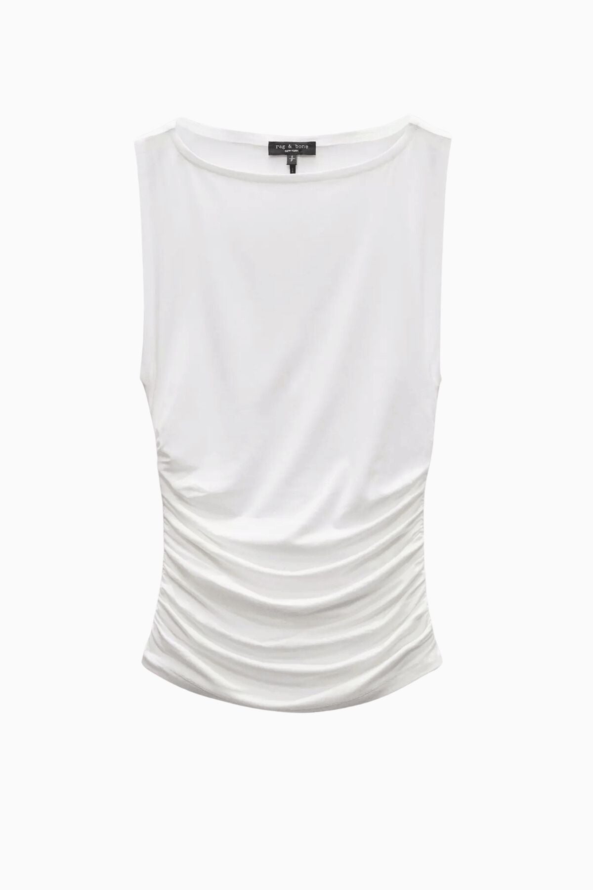Rag & Bone Luca Shirred Tank - White