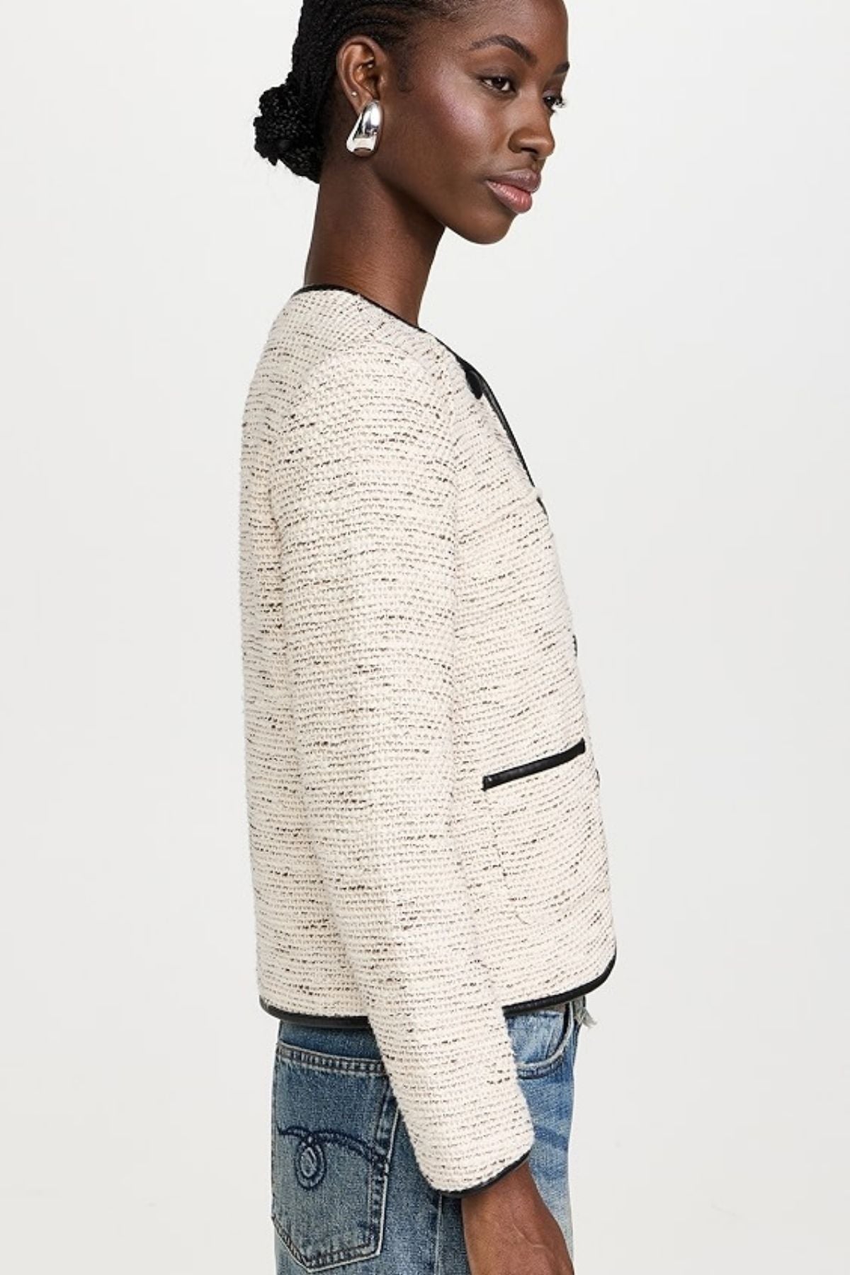 Rag & Bone Mirabelle Italian Tweed Jacket - Ivory