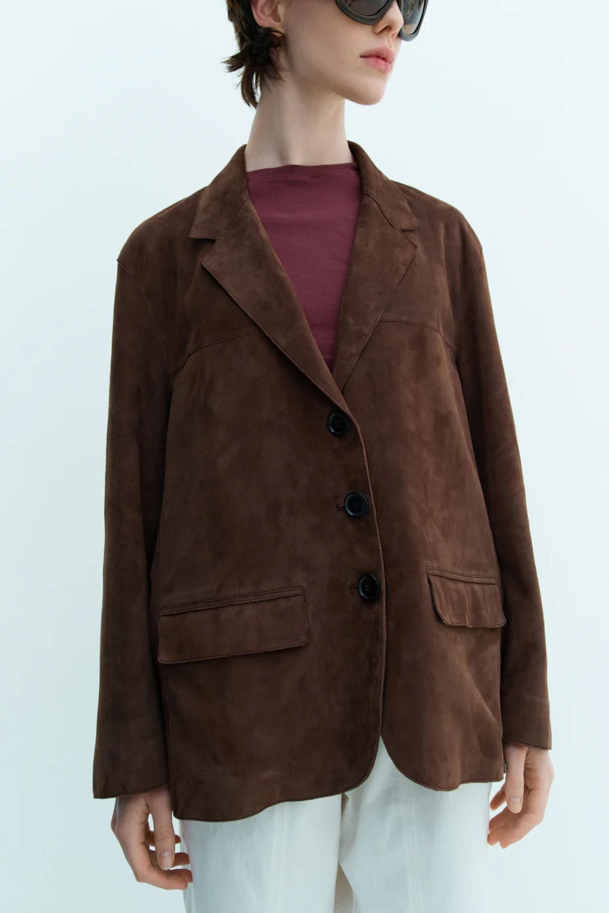 RIKA Steve Suede Blazer - Hazelnut