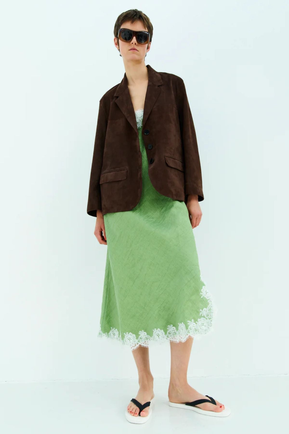 RIKA Steve Suede Blazer - Hazelnut